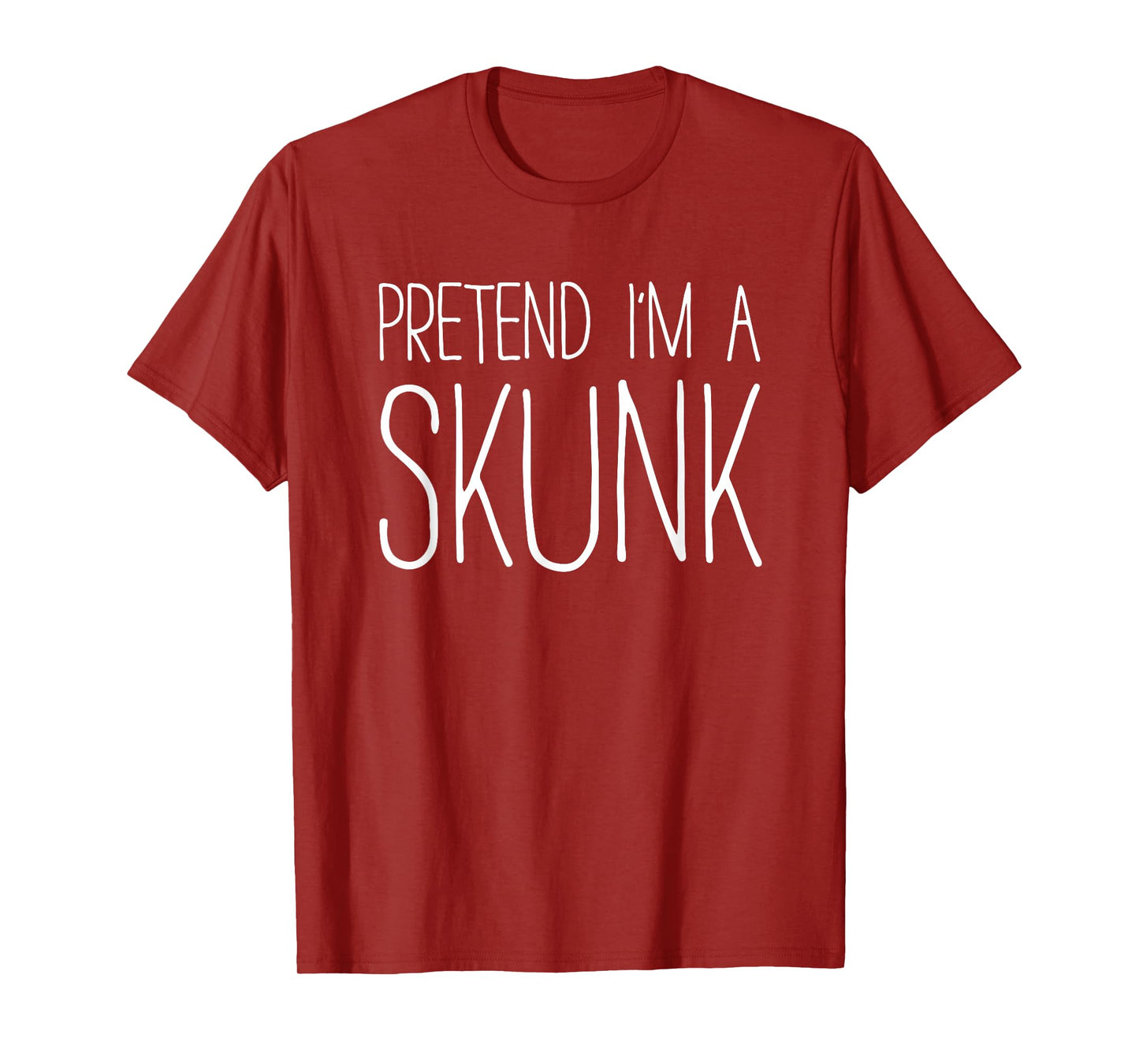 Pretend I'm A Skunk Shirt Adult Kids Men Women Skunk Costume T-Shirt