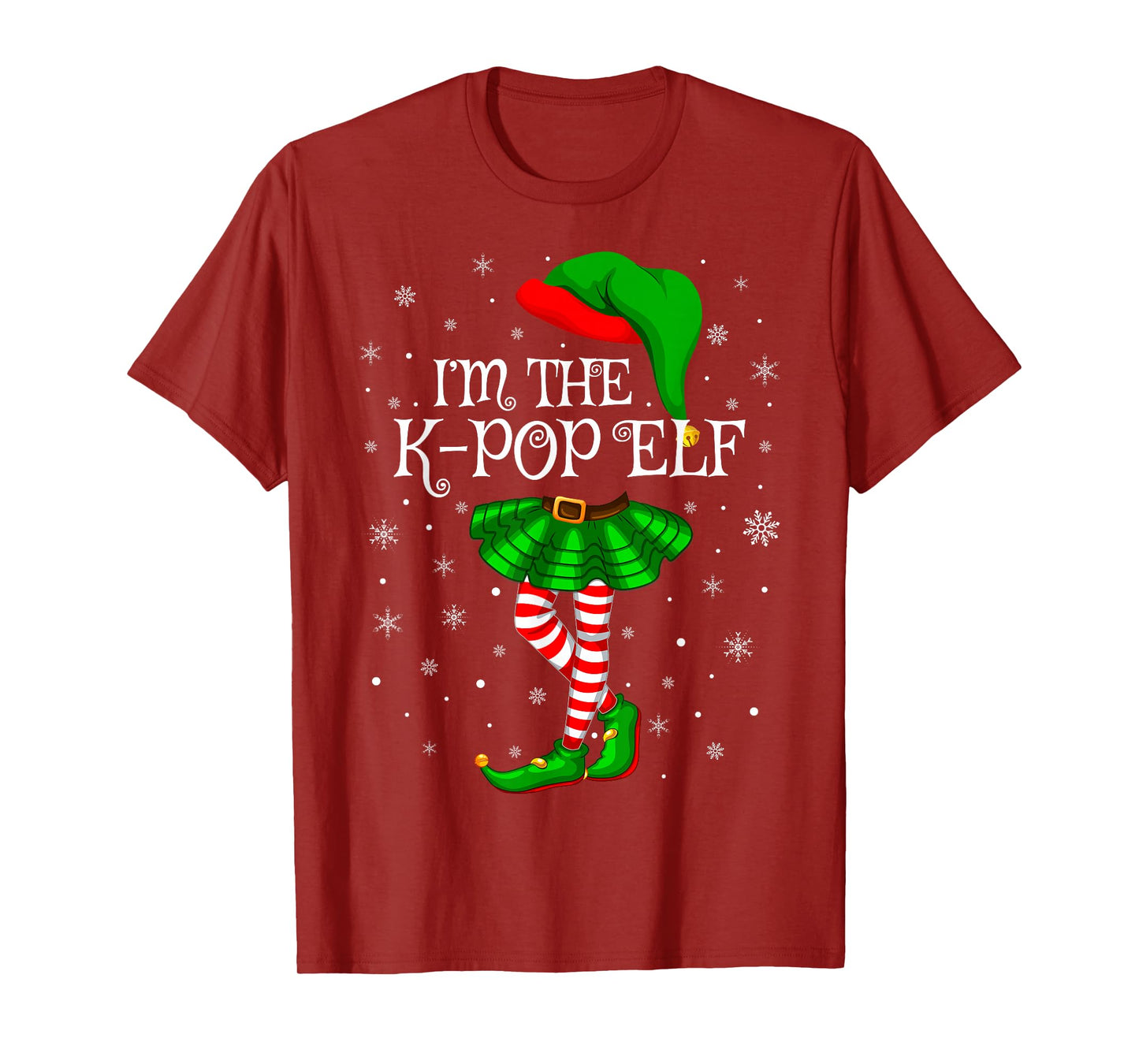 K-Pop Elf Christmas Family Group Women Girls Xmas Pajama T-Shirt