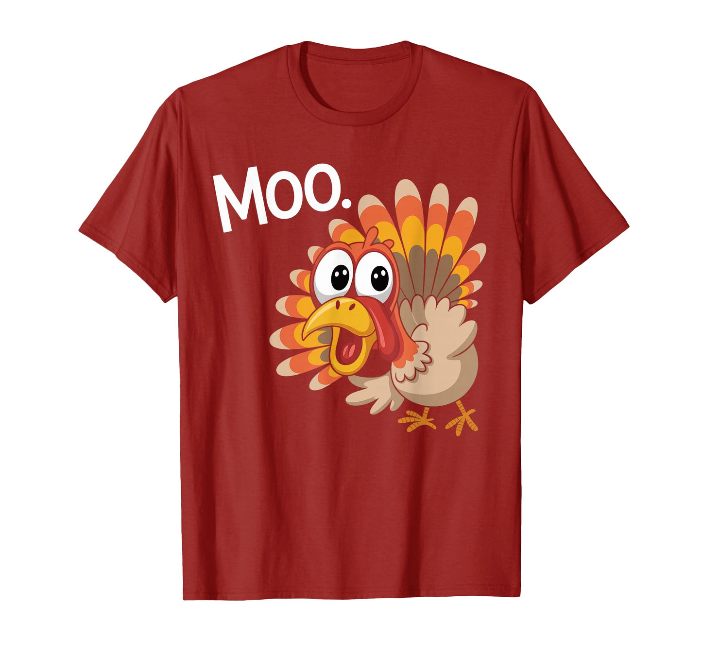 Funny Turkey Moo Thanksgiving T-Shirt