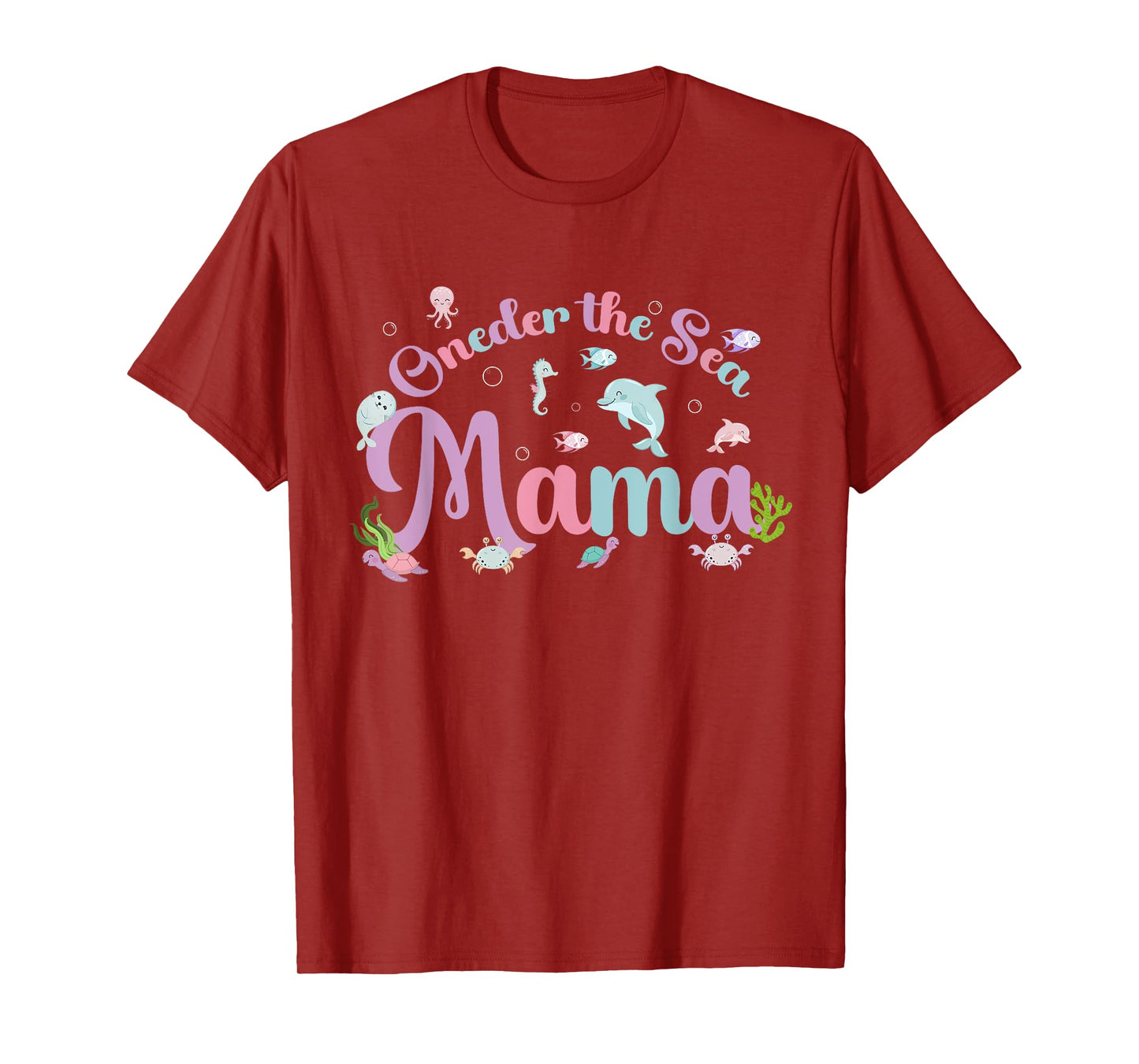 Oneder the Sea Mama Birthday Girl Boy Matching Family Party T-Shirt
