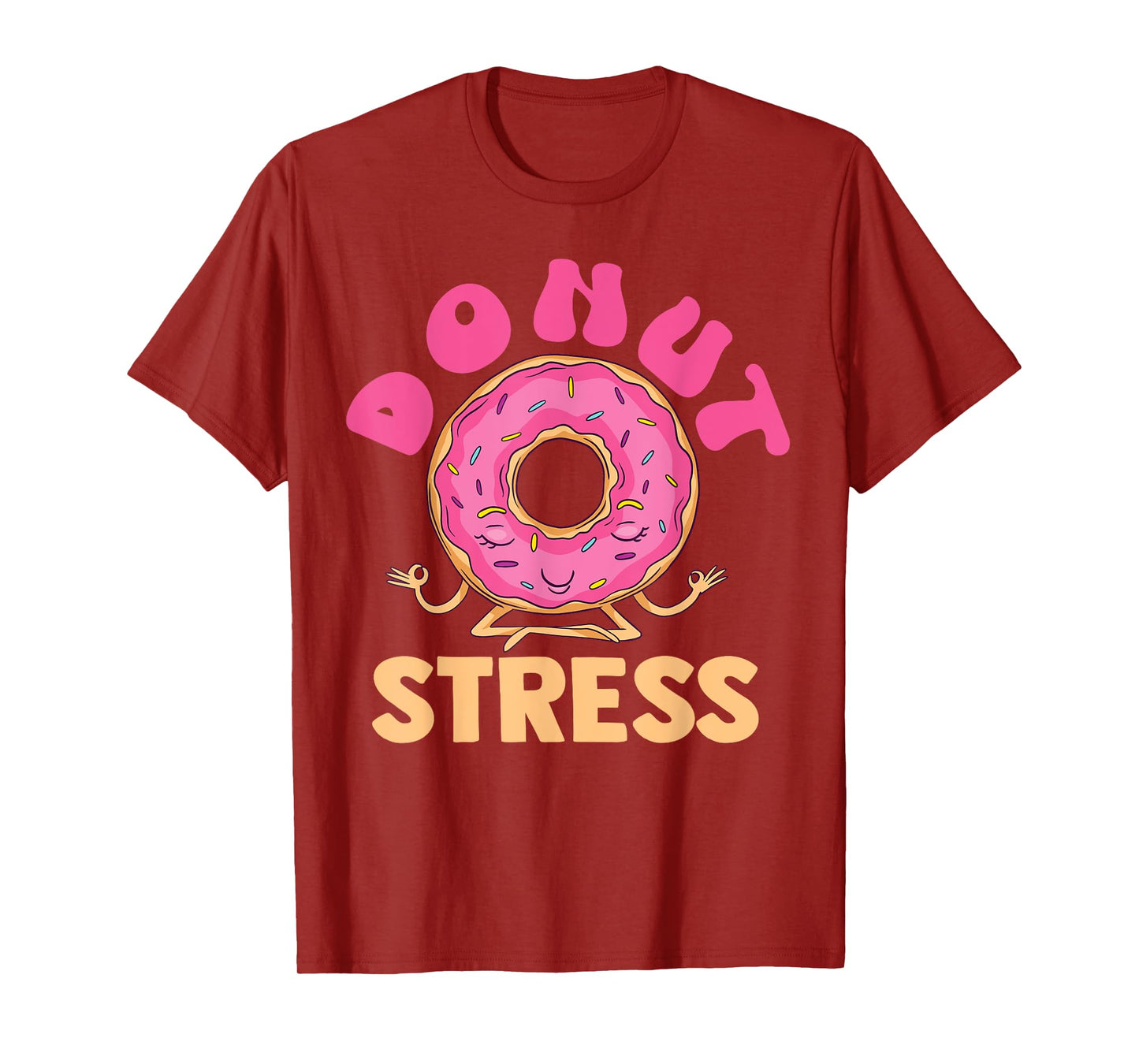 Cute Meditating Baking Donut Stress for Bakers T-Shirt