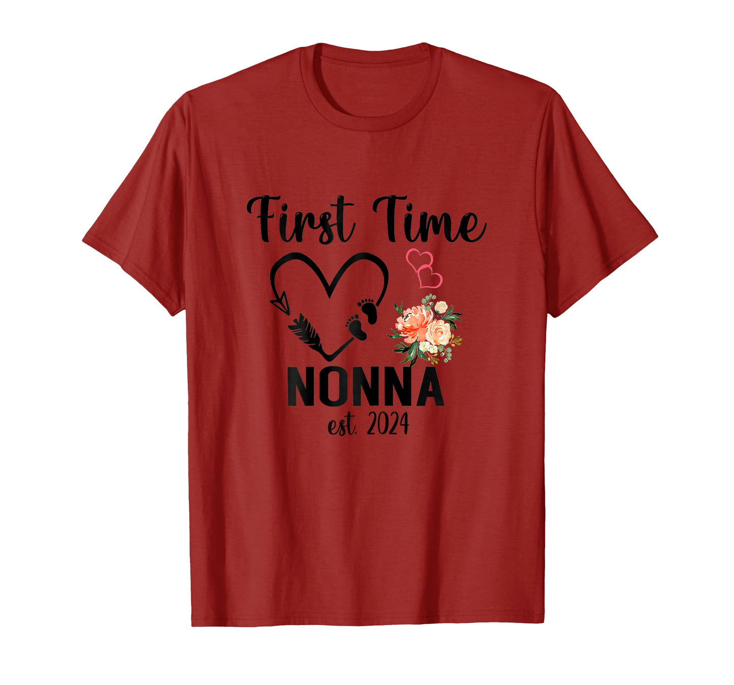 First Time Nonna Est. 2024 Promoted To New Nonna T-Shirt