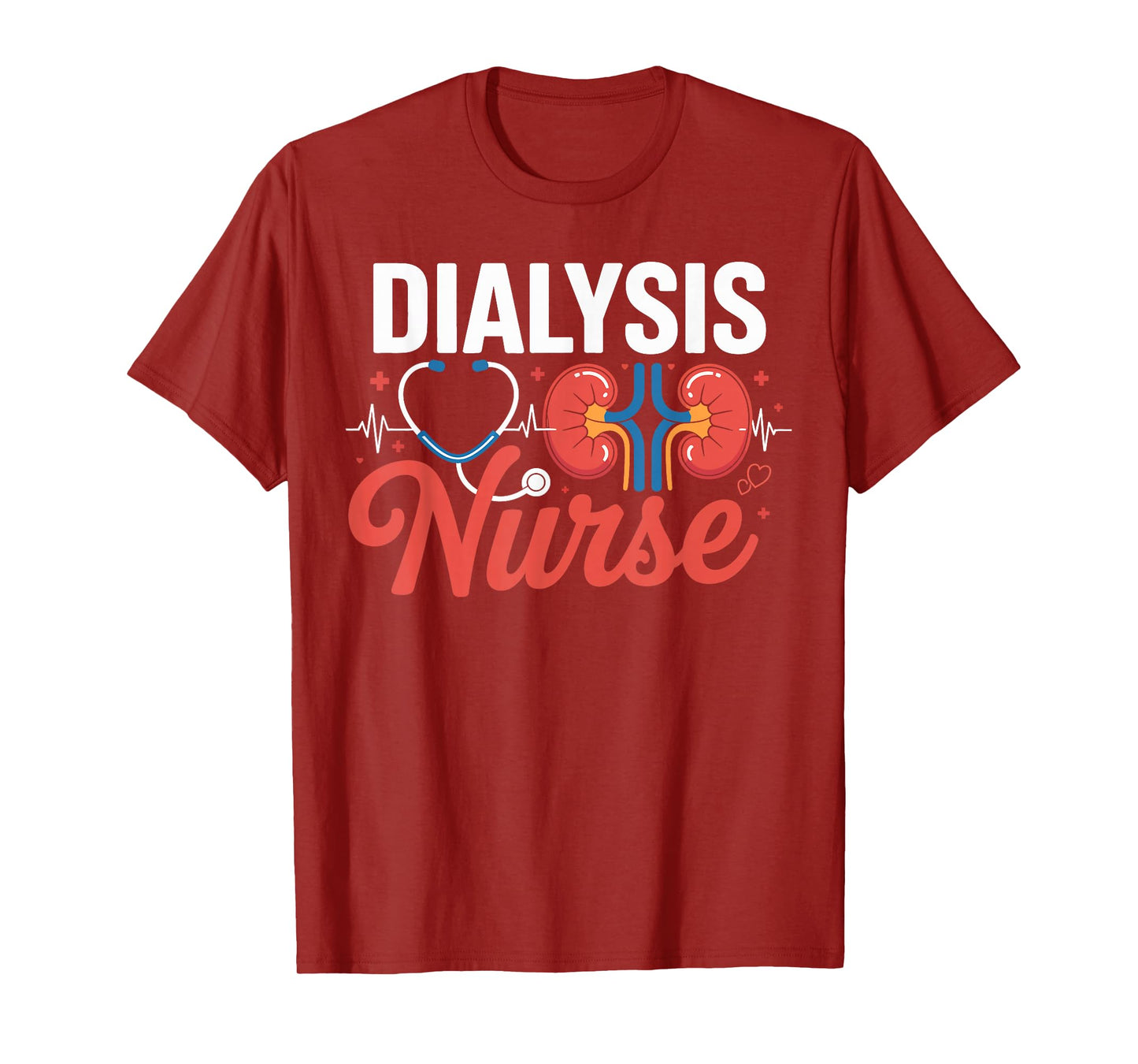 Dialysis Nurse Nephrology Heart Technician Gifts Men Women T-Shirt