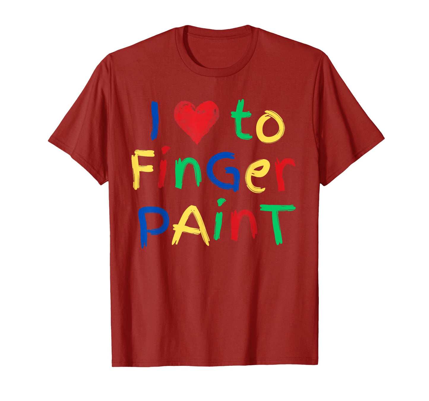 I Heart Love To Finger Paint I'm Paint Funny Couples T-Shirt