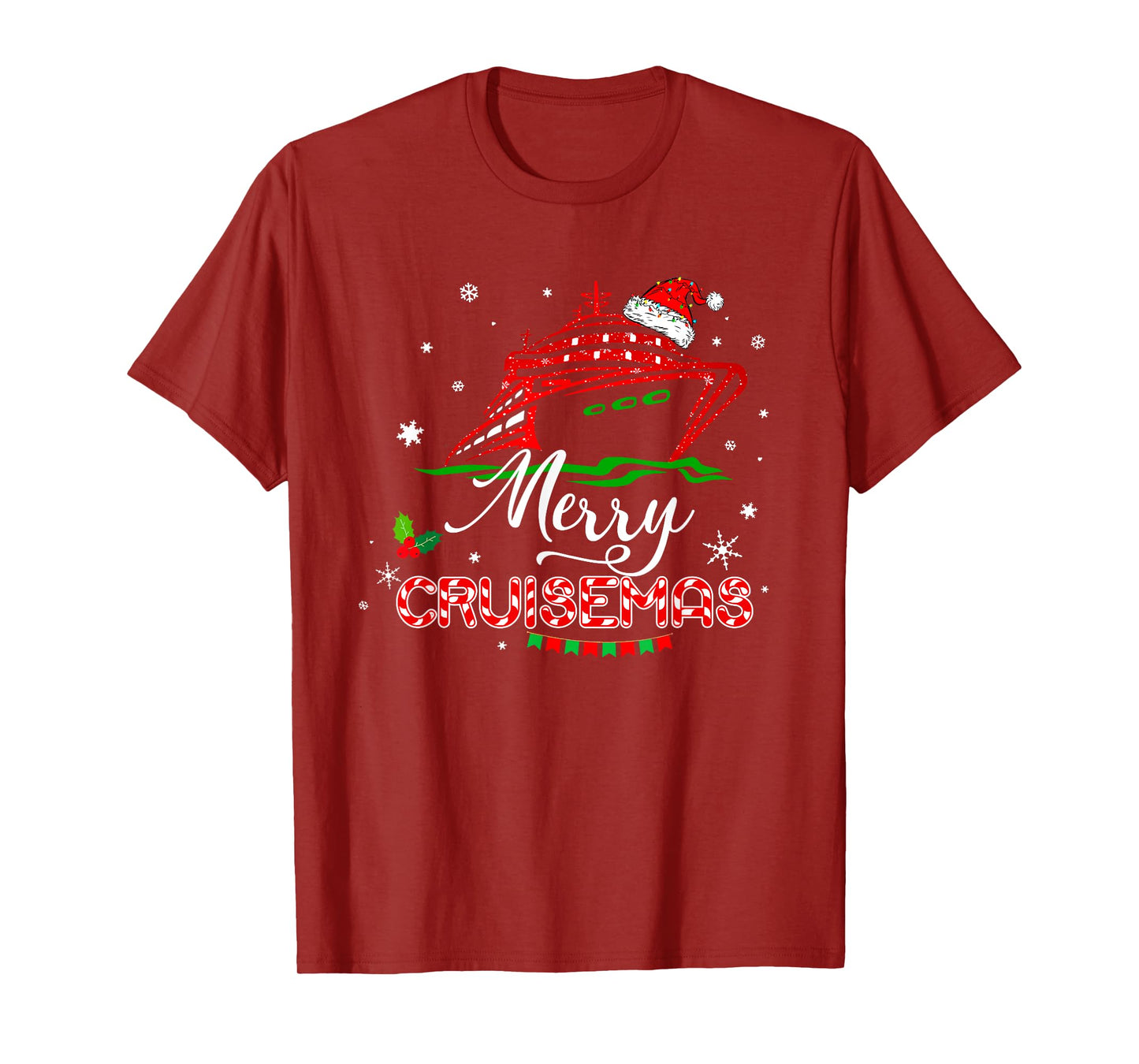 Funny Family Cruise Christmas Merry Cruisemas Boat Trip Xmas T-Shirt