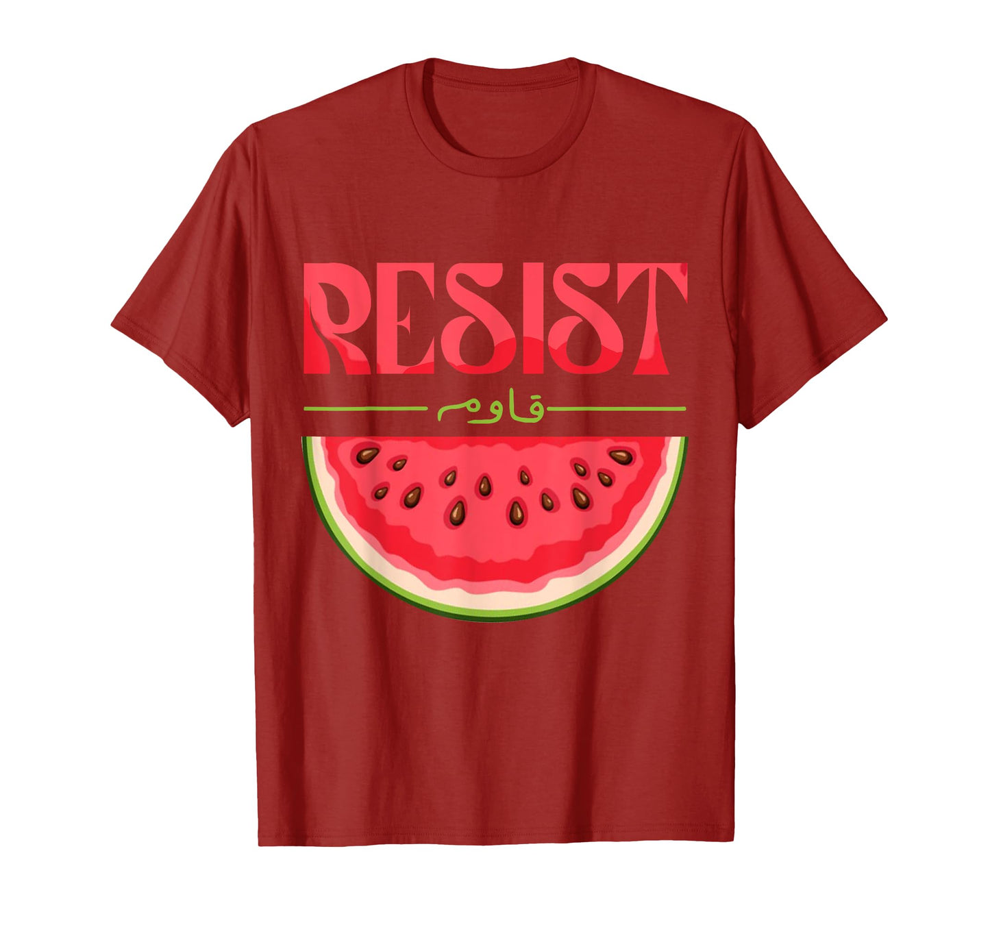 Watermelon Resist Stand With Palestine Gift For Women Men T-Shirt