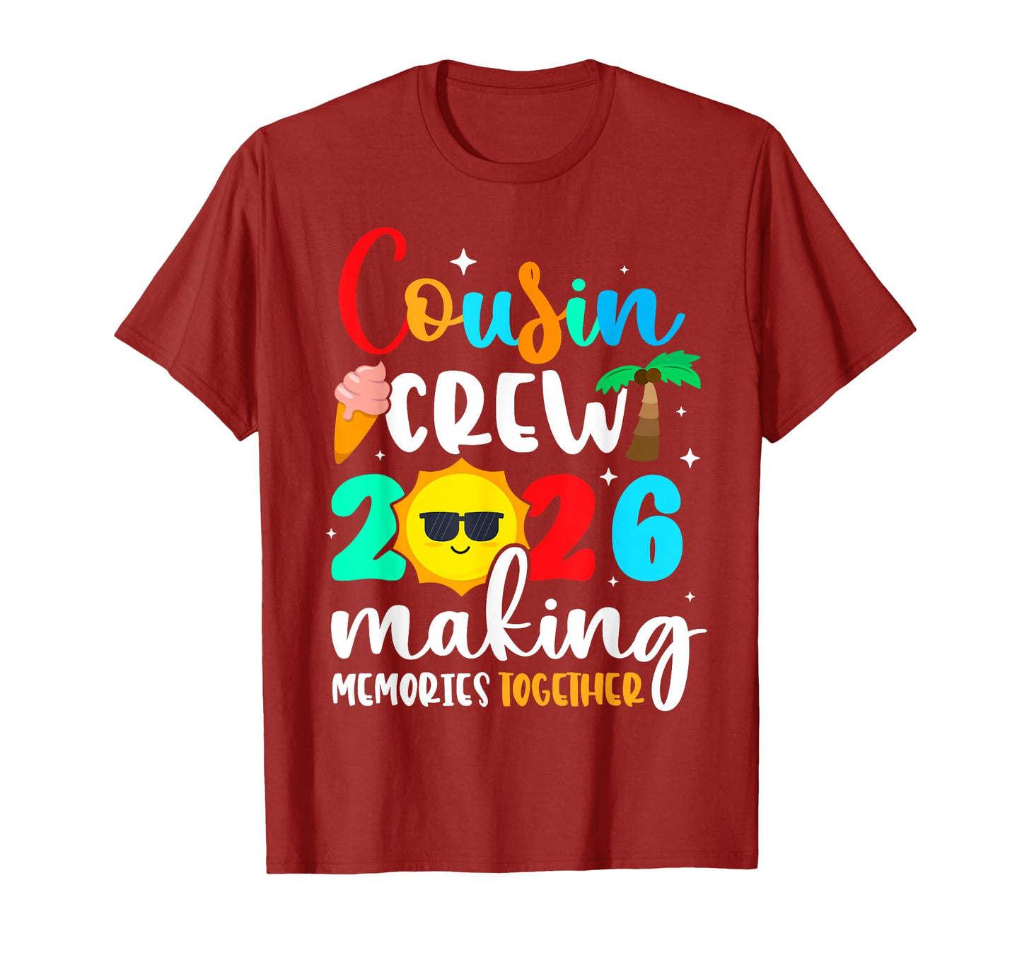 Cousin Crew 2026 Summer Vacation Beach Family Trips Matching T-Shirt