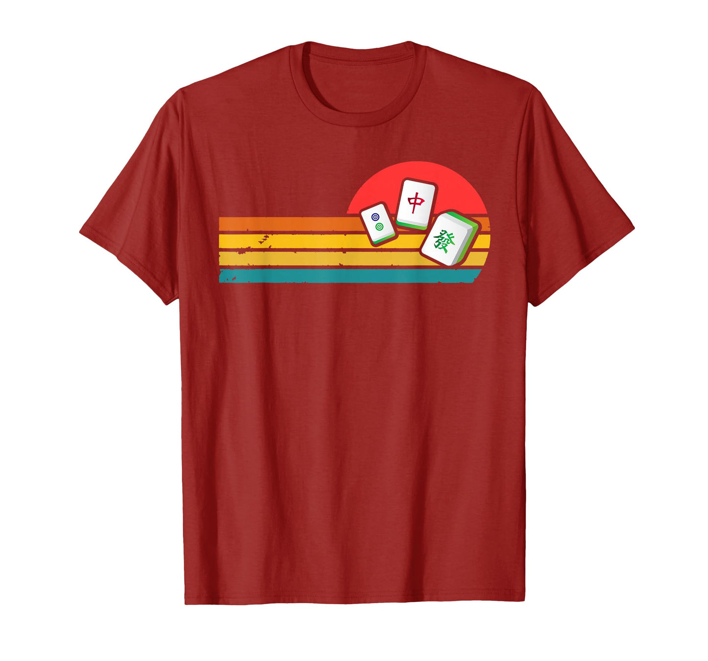 Mahjong Chinese 80s Retro Mah Jongg T-Shirt