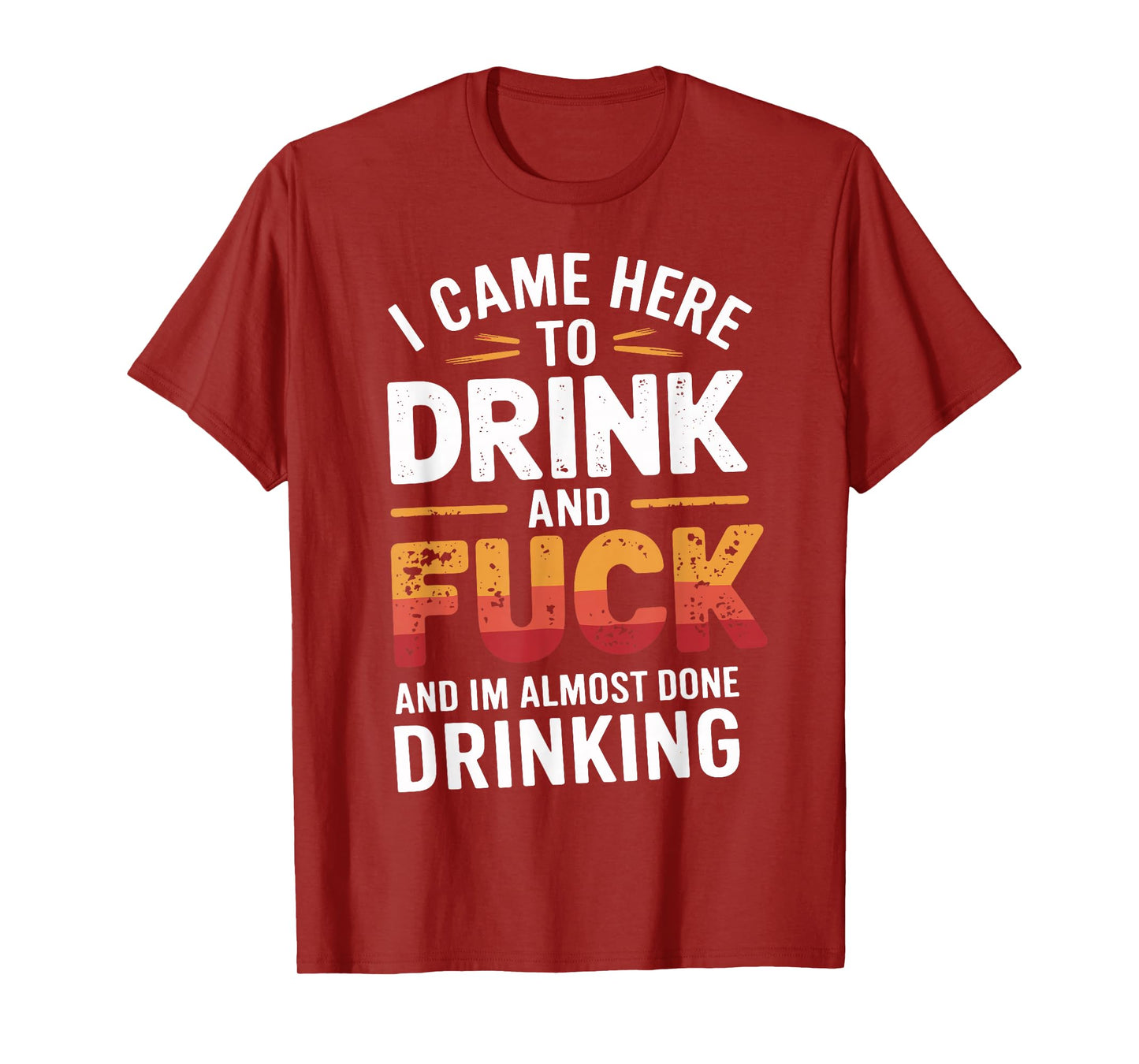 I Came Here To Drink And Fck Funny Party T-Shirt