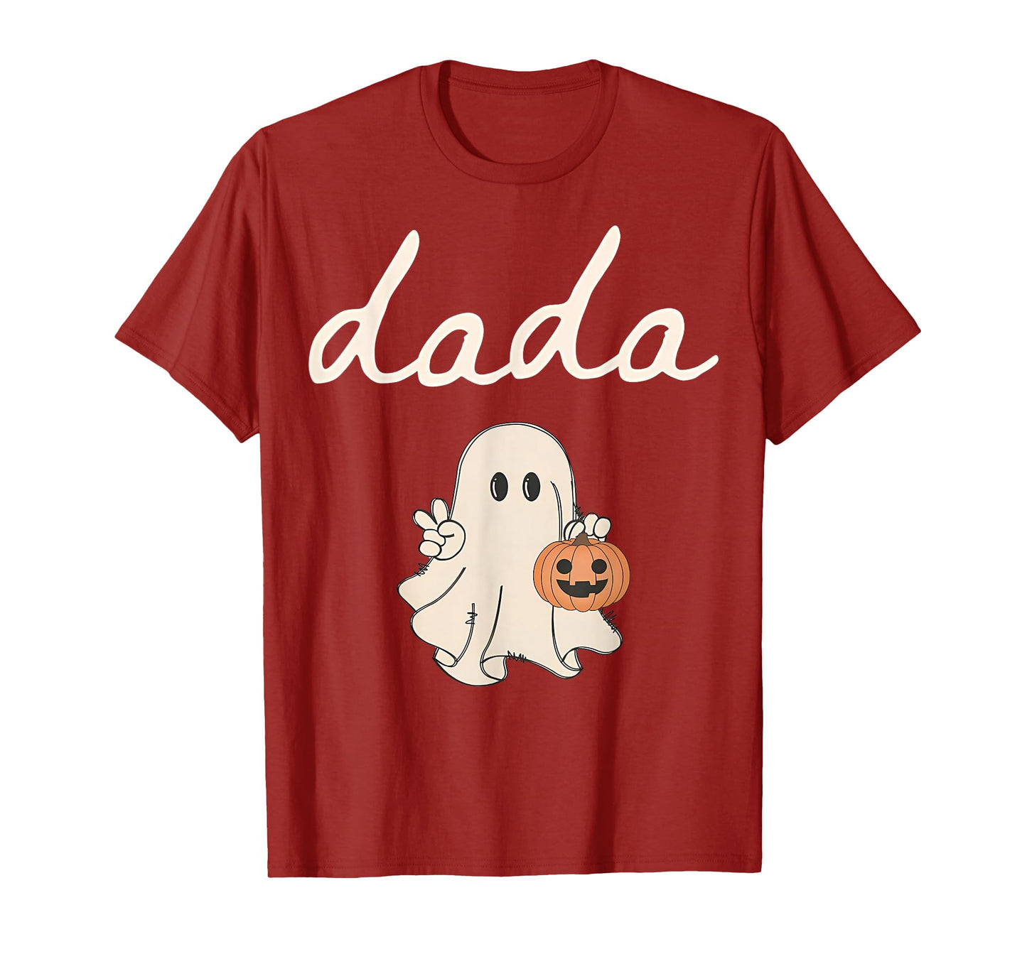 Dada Ghost Boo One Spooky Dad First Halloween Birthday Boy T-Shirt
