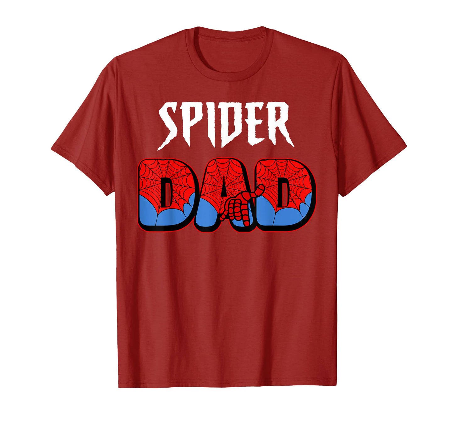 Mens Spider Dad Design Father's Day Matching Family Birthday T-Shirt