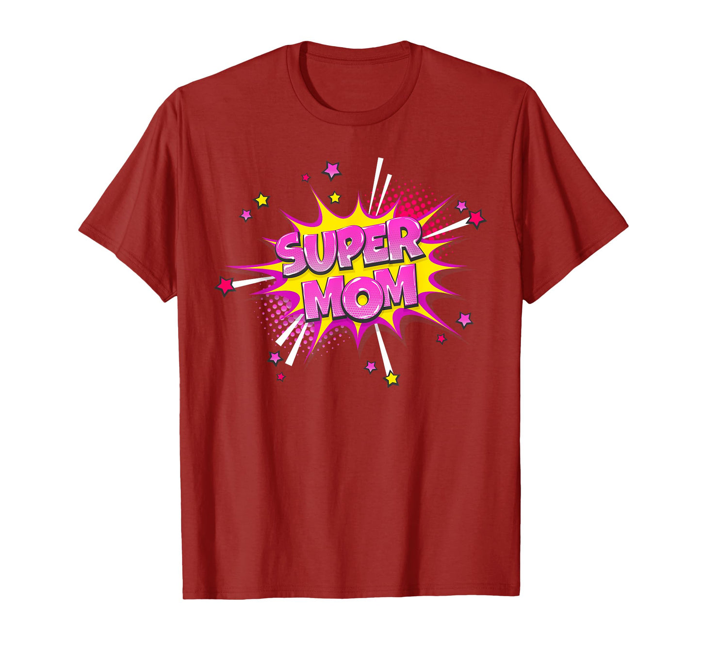 Super Mom Shirt Mama Mothers Day Mommy Vintage Mom Comic T-Shirt