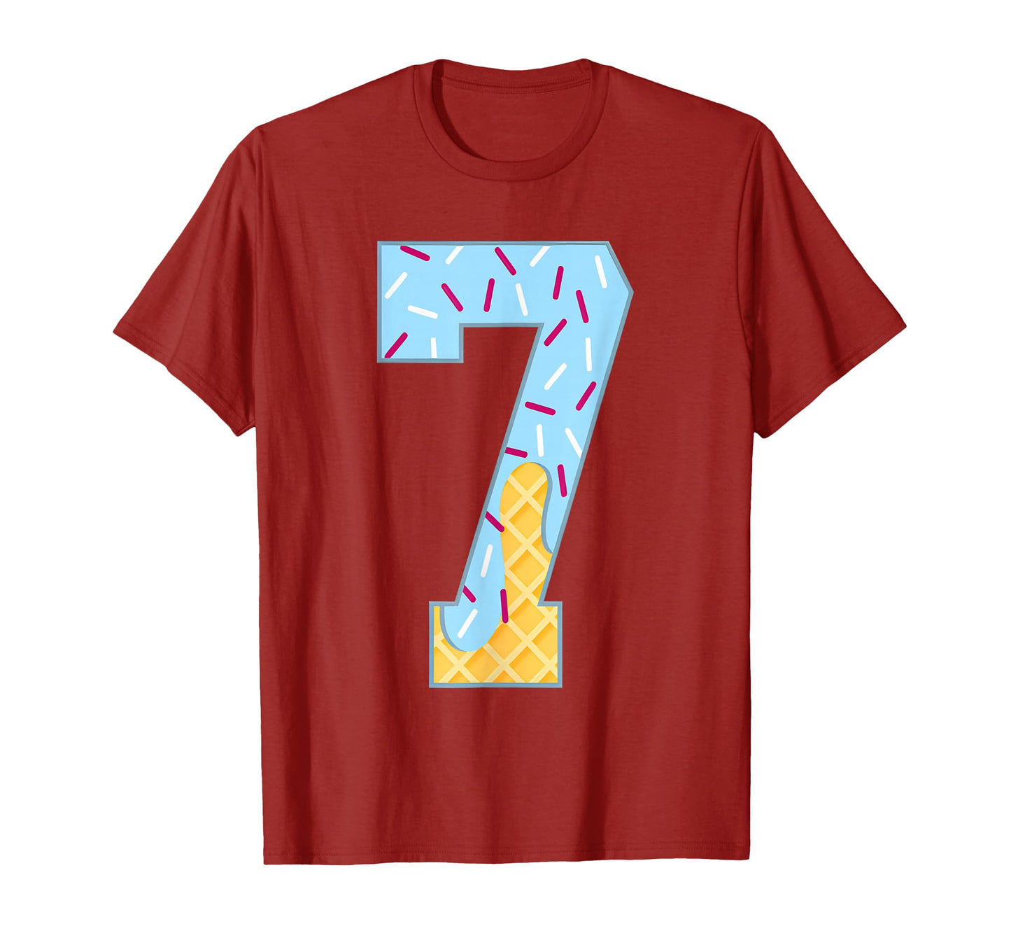 Number 7 Ice Cream Drip 67 Meme Couple Halloween Costume T-Shirt