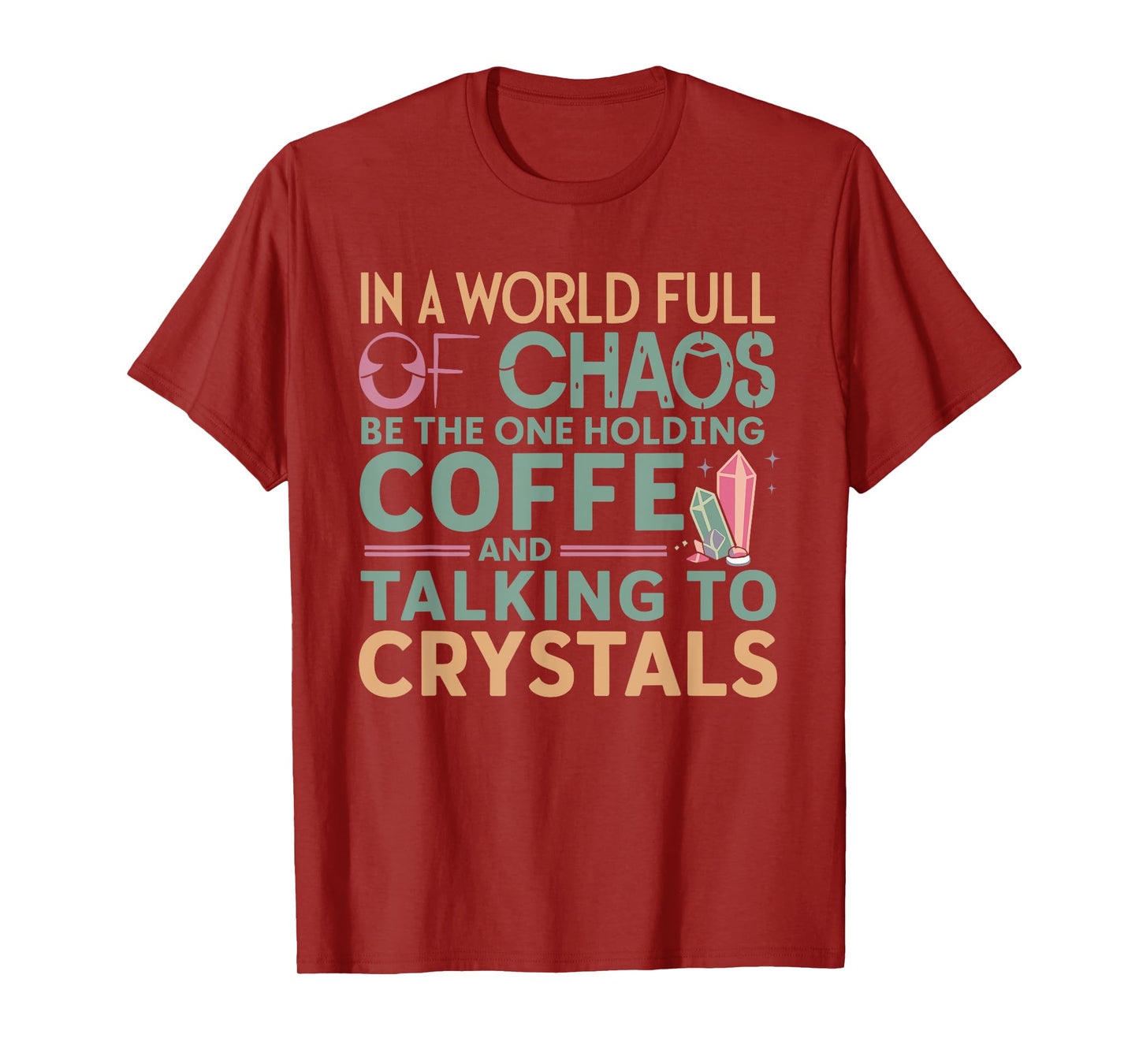 Funny Crystal Healing Crystals and Stones Meditation Yoga T-Shirt