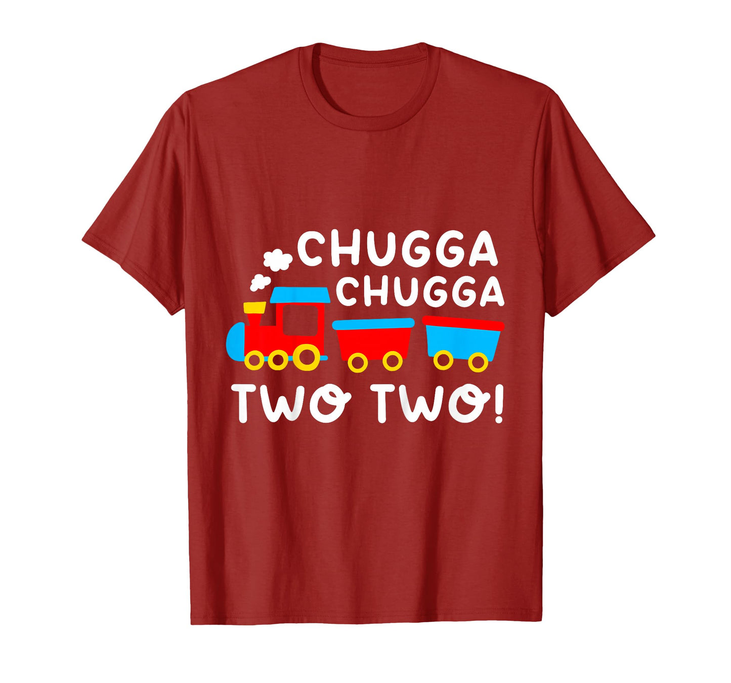 Kids 2nd Birthday Boy Train Chugga Chugga Two Two Toddler T-Shirt