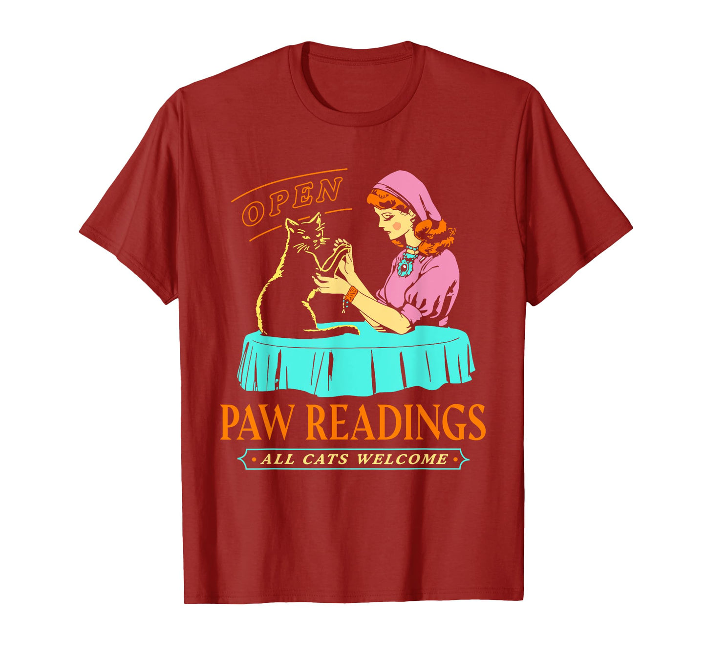 Funny Halloween Paw Readings Unisex for Men, Women T-Shirt