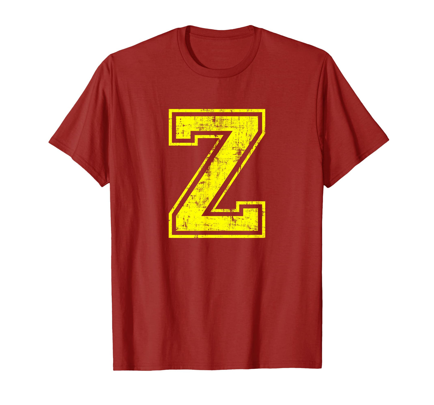 Letter Z Uppercase Alphabet Classic School College Varsity T-Shirt