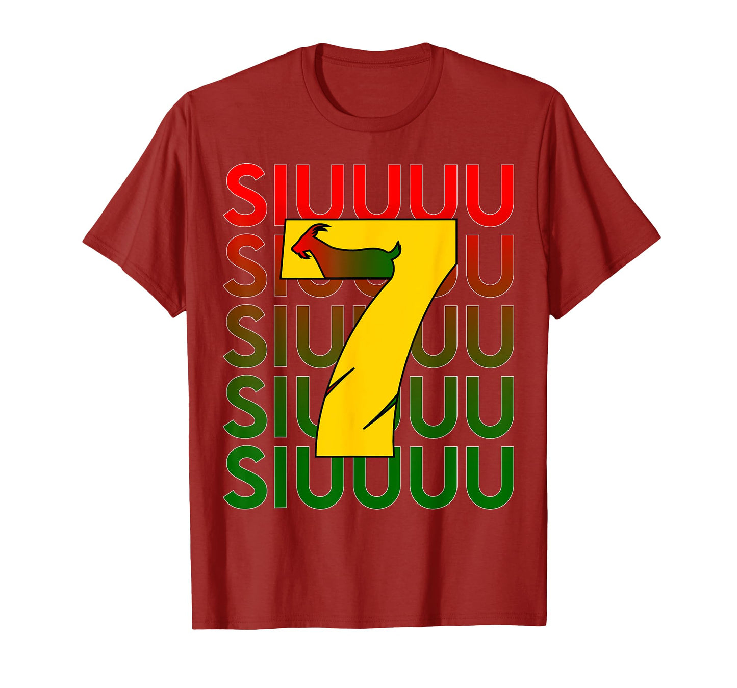 Siuuuu Goat Soccer Boys Men Women Soccer Player T-Shirt