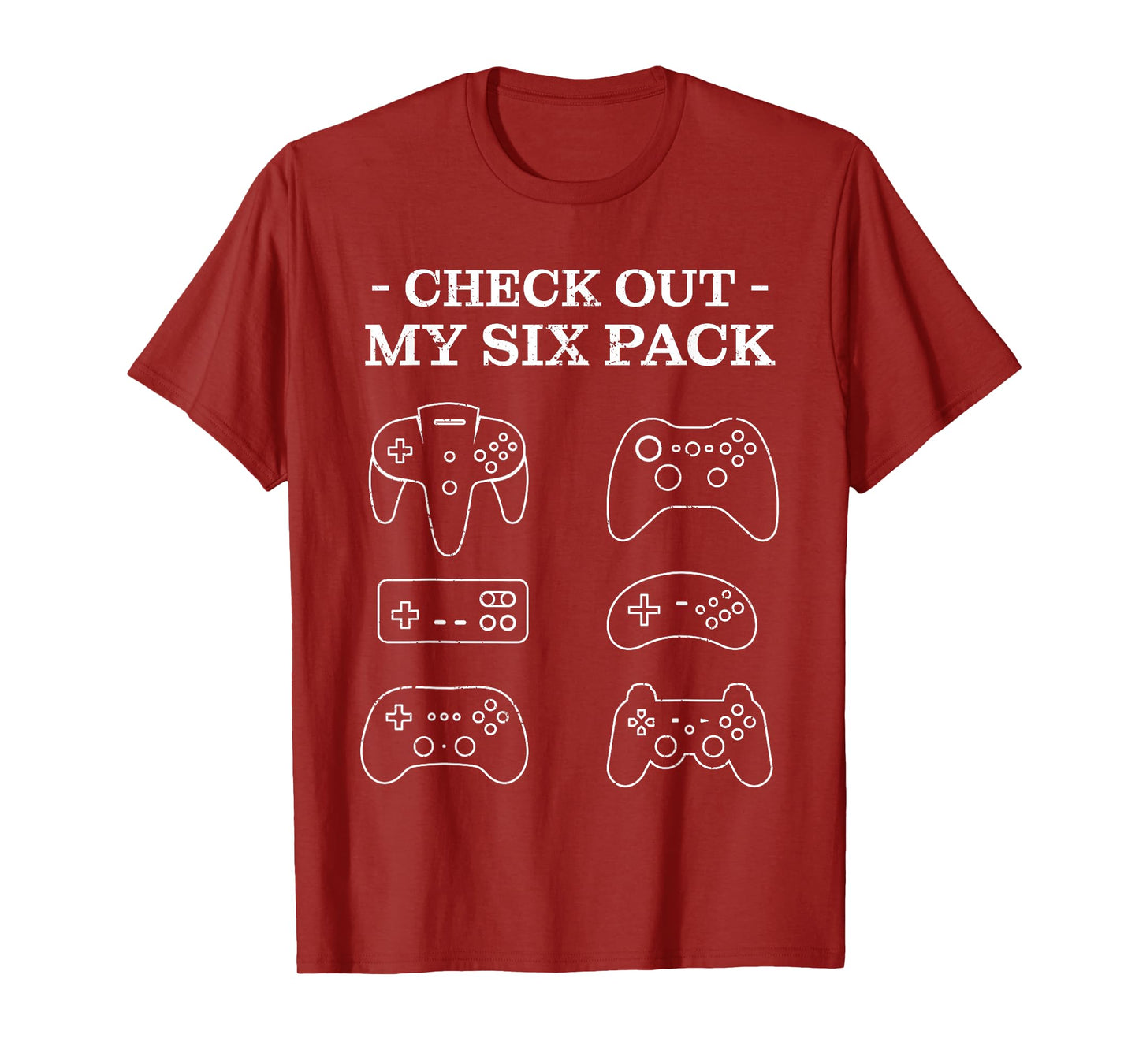 Check Out My 6 Six Pack Gamer Video Funny Gamers Gift T-Shirt