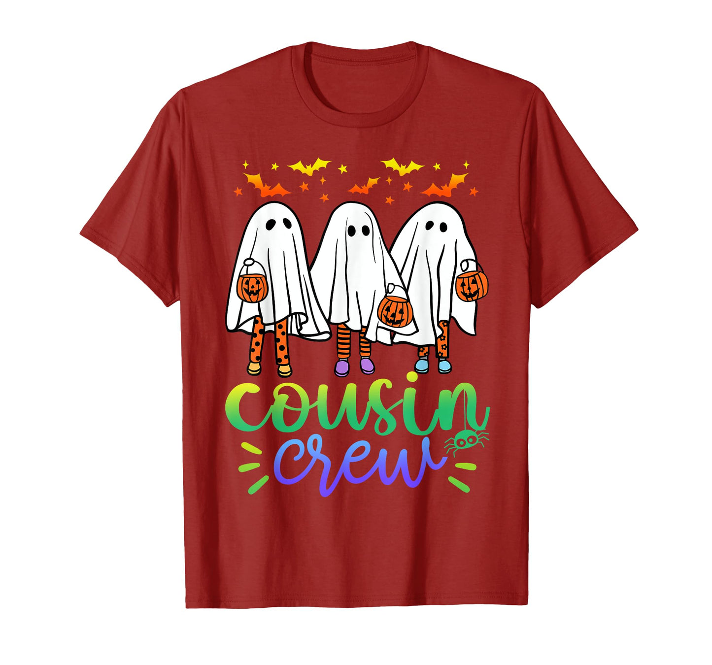 Boo Cousin Crew Halloween Ghost Trick Treat Squad Matching T-Shirt