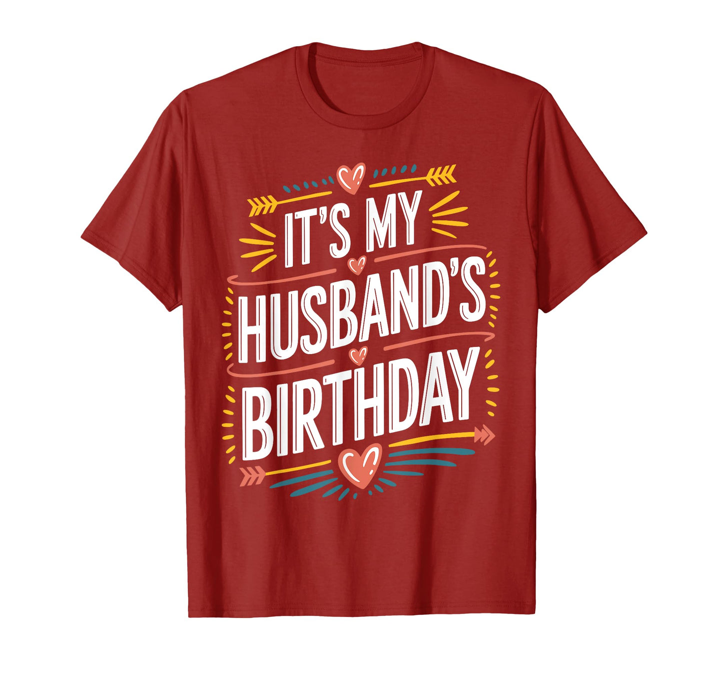 Boho Nostalgia Design It's My husband's Birthday Women Kids T-Shirt