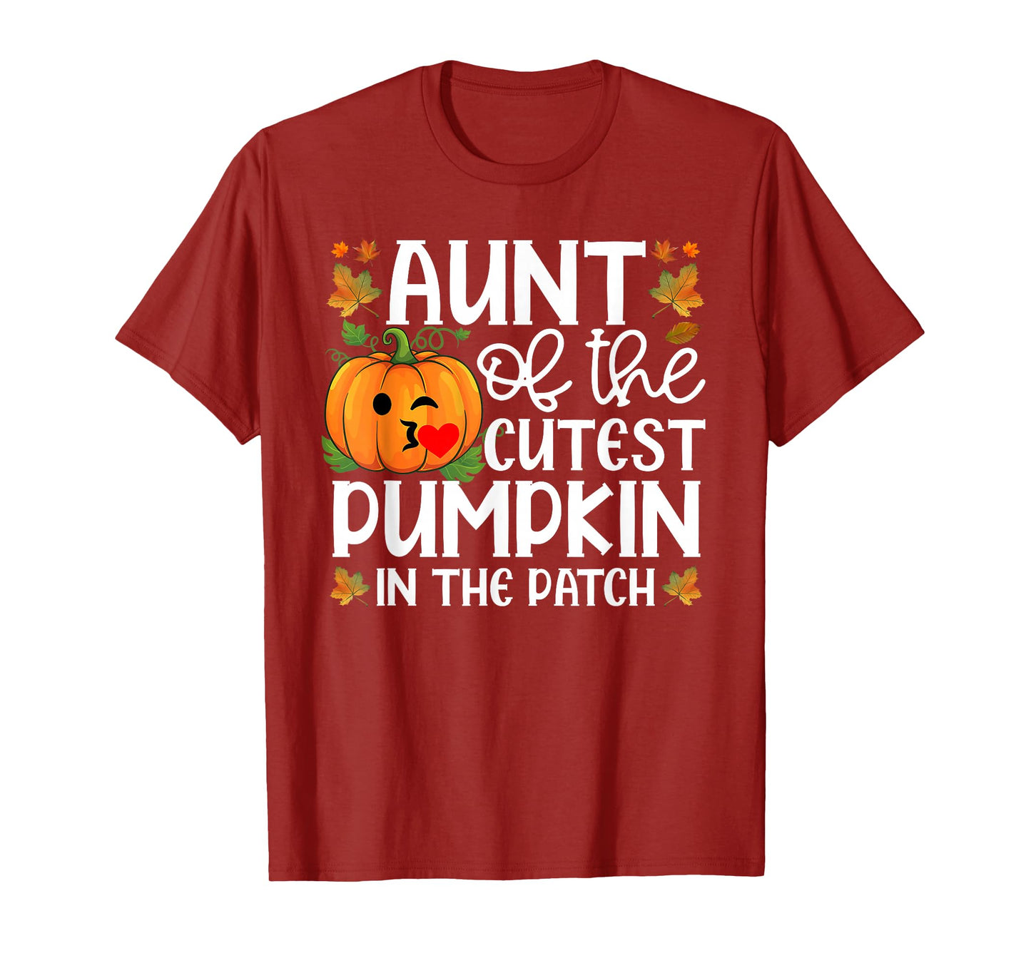 Aunt of The Cutest Pumpkin in The Patch Halloween T-Shirt
