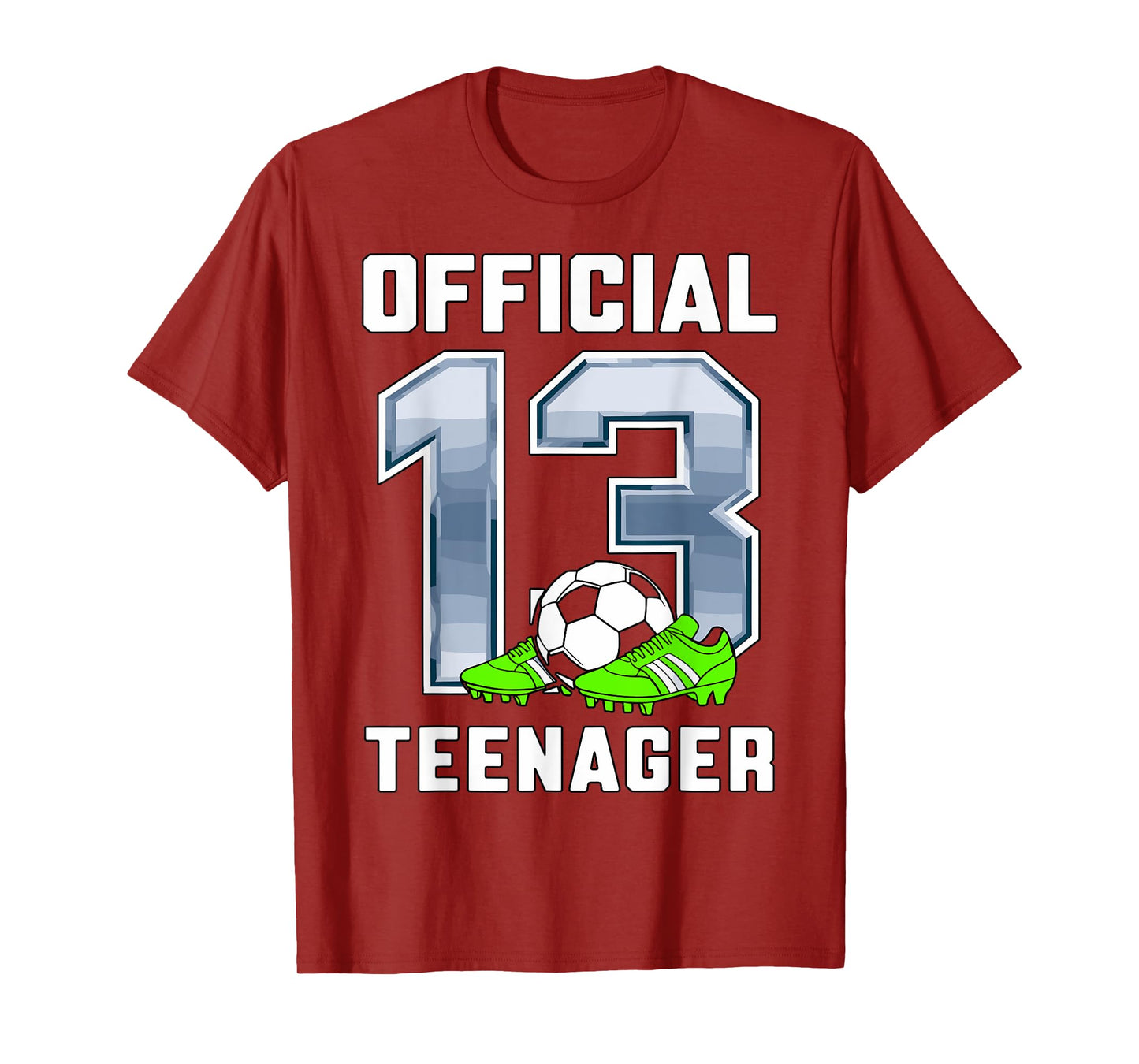 Official Teenager 13th Brithday Party Soccer Theme 13 Years T-Shirt