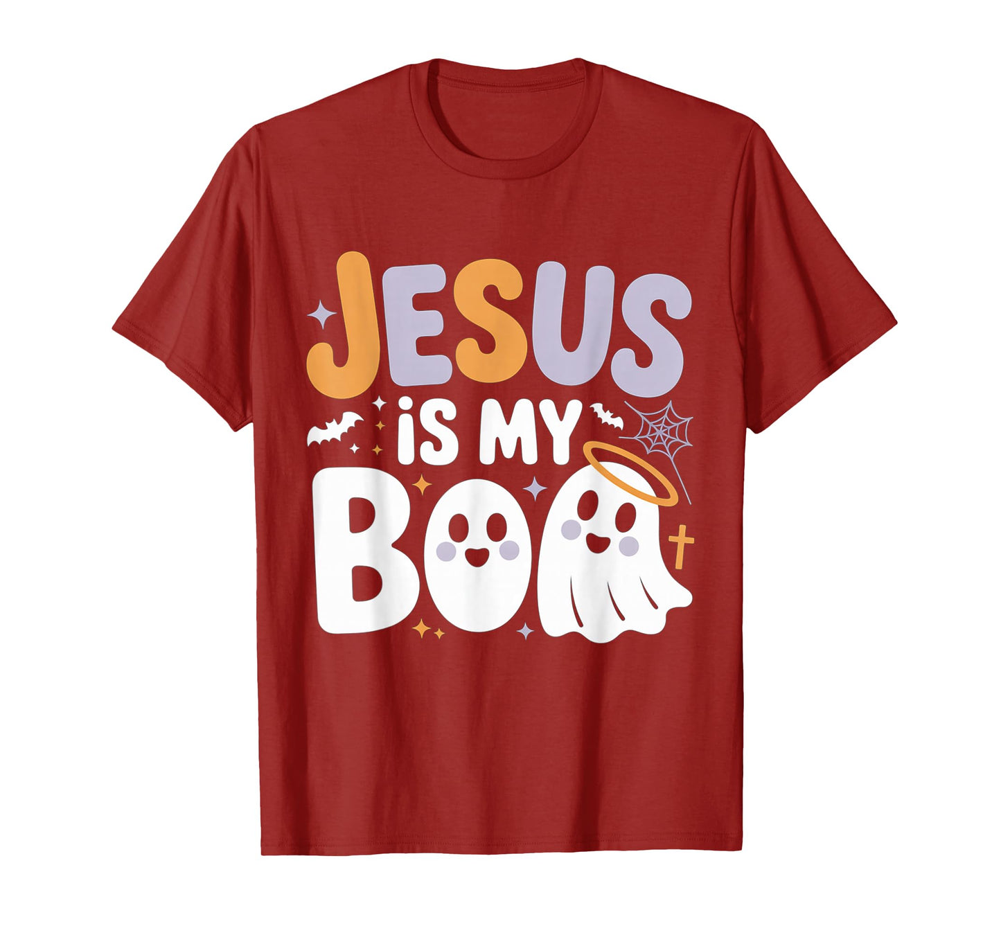 Jesus is My Boo Cute Christian Halloween Ghost Funny T-Shirt