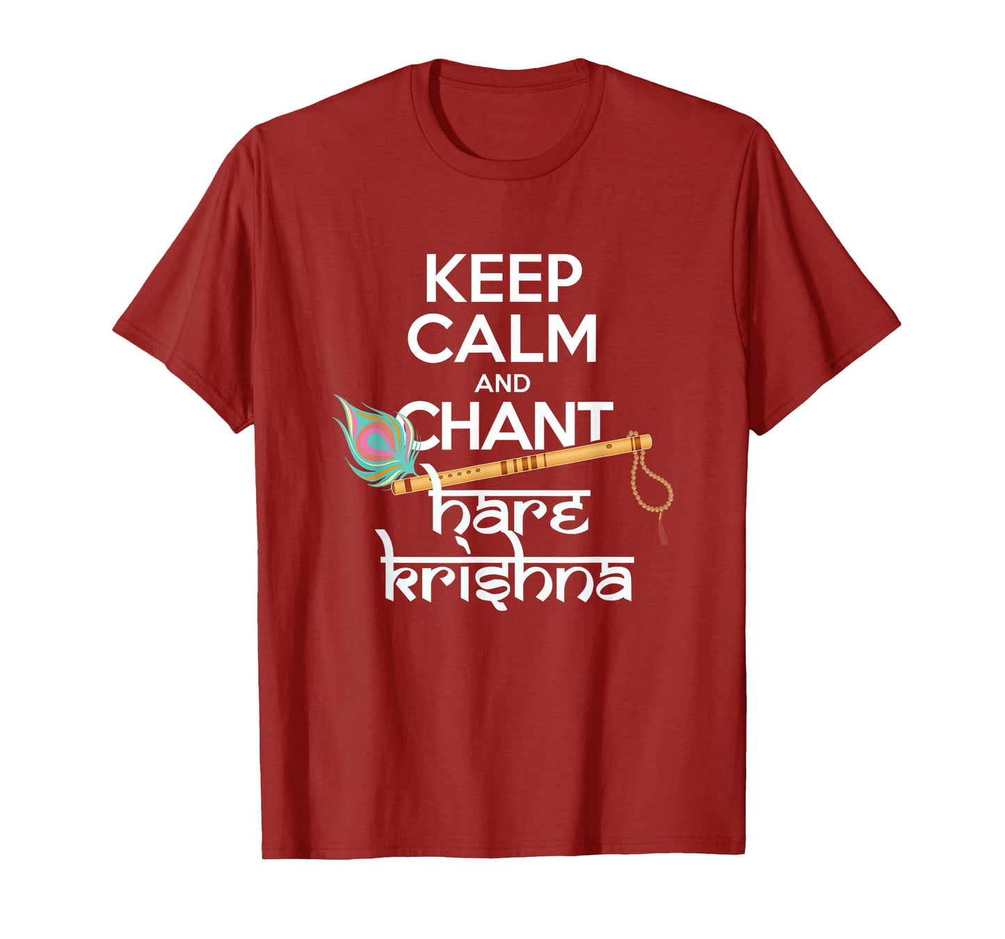 Keep Calm and Chant Hare Krishna Mantra Chanting Hinduism T-Shirt