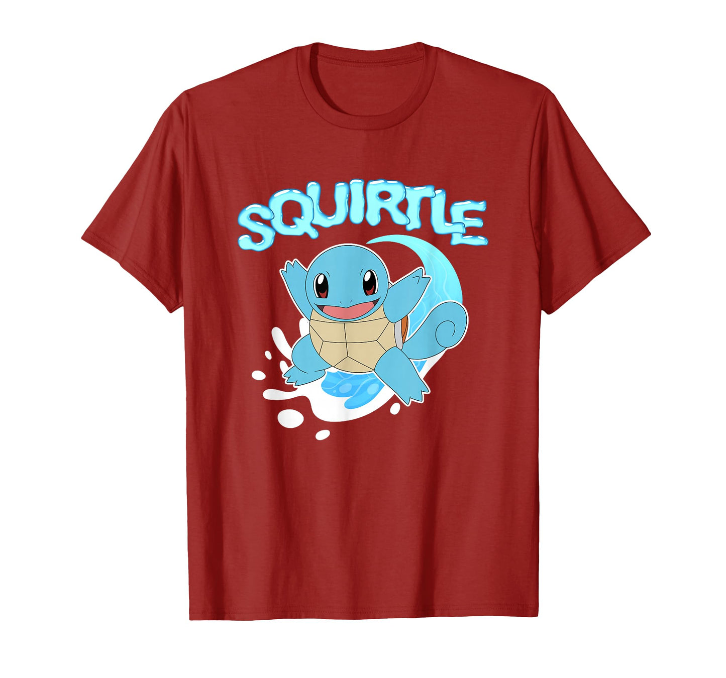 Pokémon Squirtle Riding A Wave Cute Shot T-Shirt