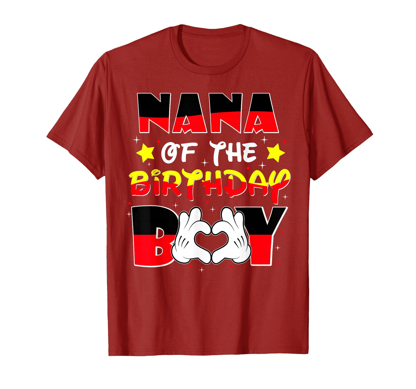 Nana of The Birthday Boy Shirt Matching Grandson Grandma Fun T-Shirt
