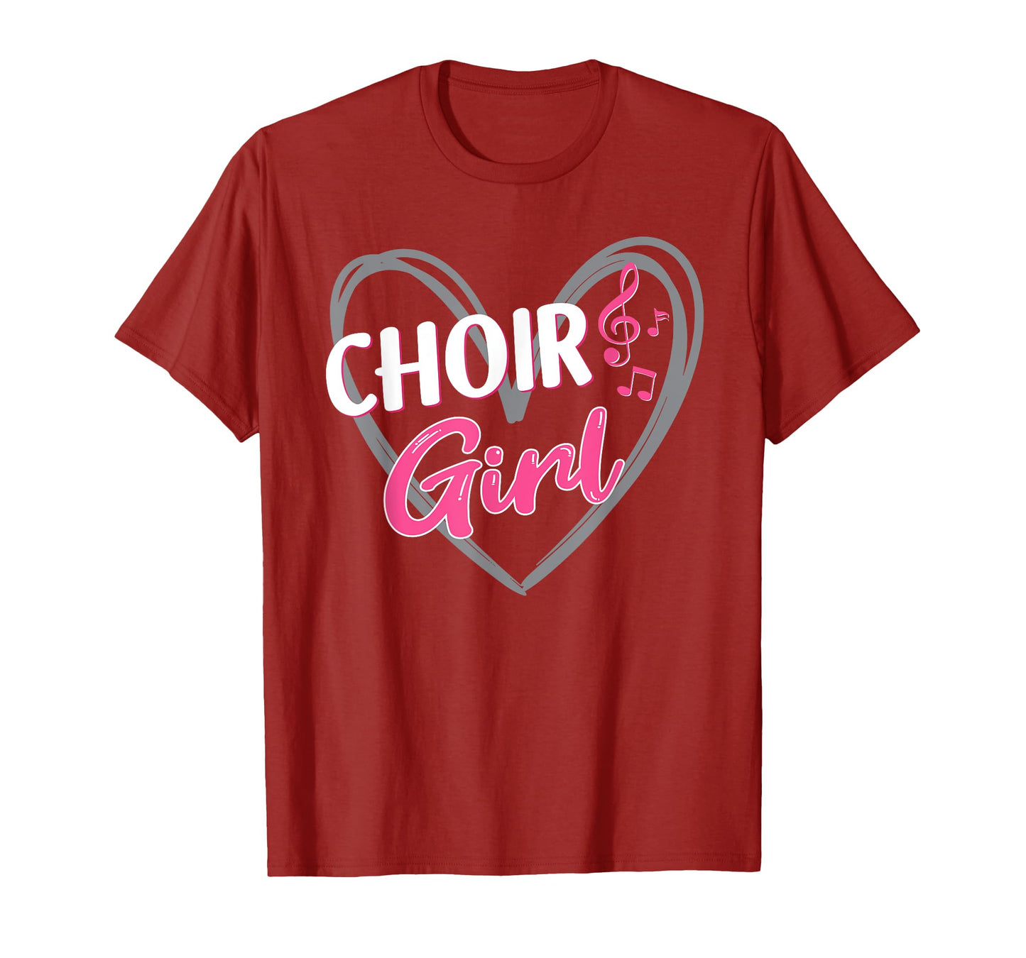 Choir Girl Heart Choir Singing Chorale Church Music T-Shirt
