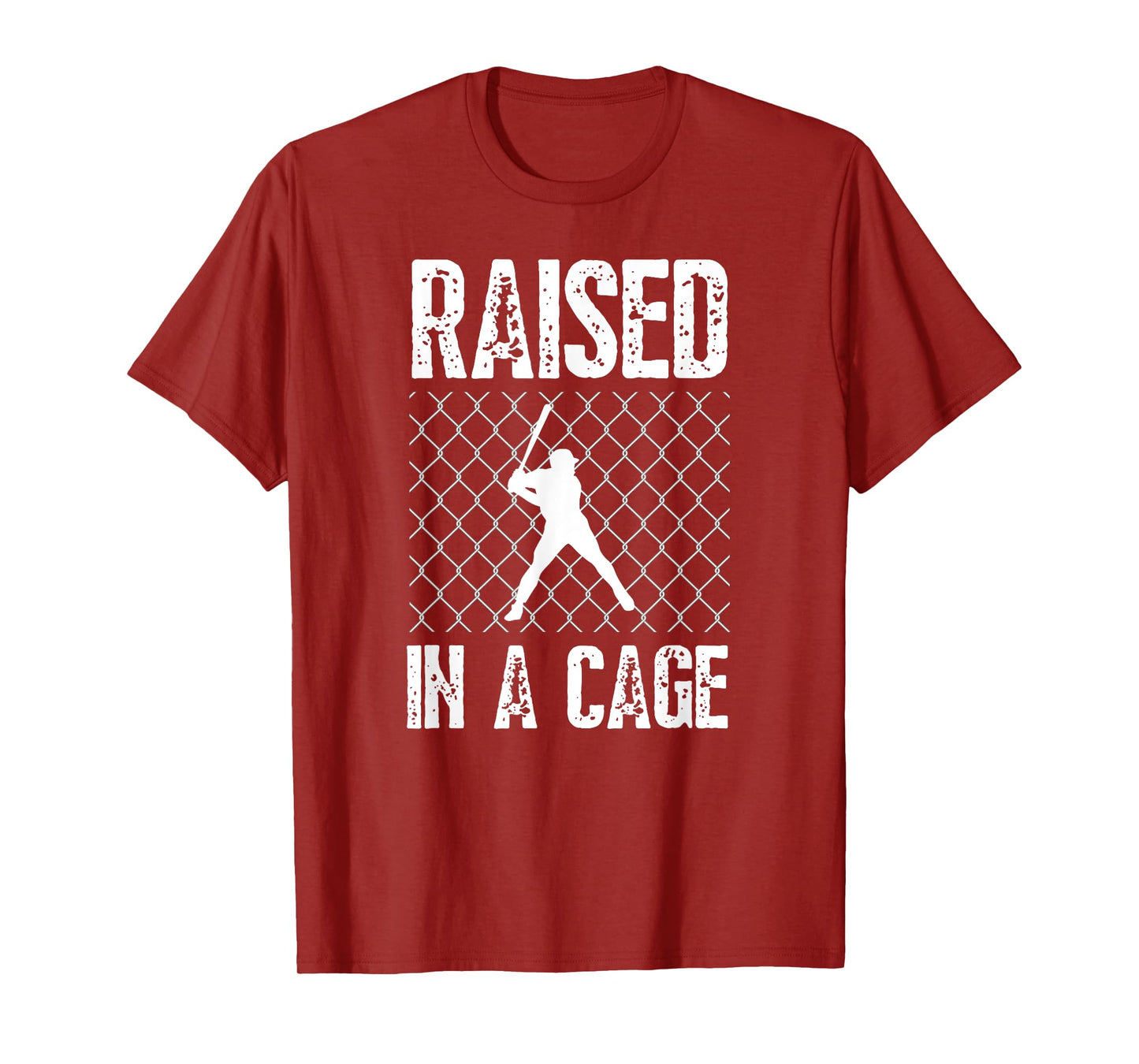Raised In A Cage Baseball T-Shirt