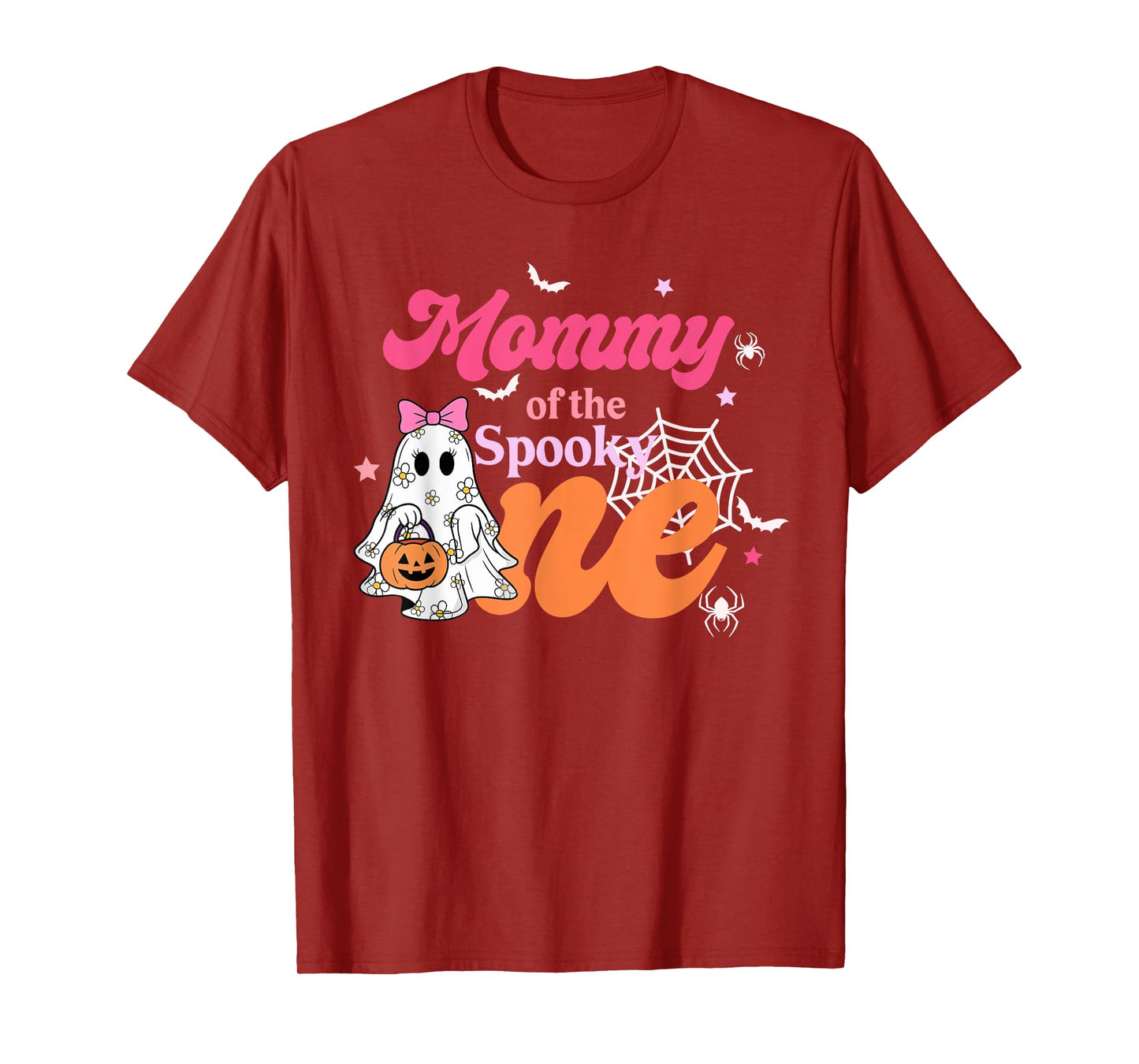 Mommy of The Spooky One 1st Birthday Girl Halloween Family T-Shirt