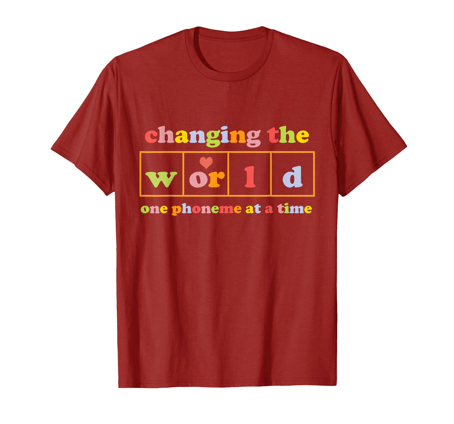 changing the world one phoneme at a time Retro funny T-Shirt, Small, Black