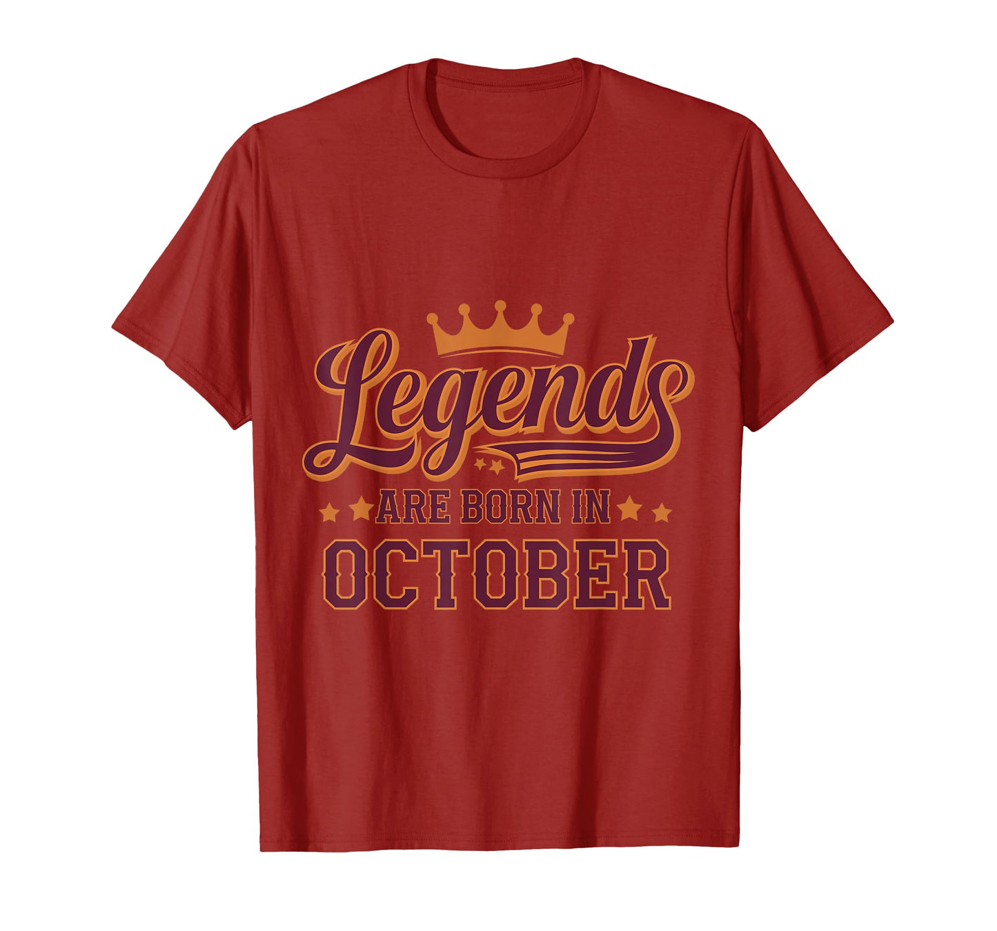Legends Are Born October Birthday Design T-Shirt