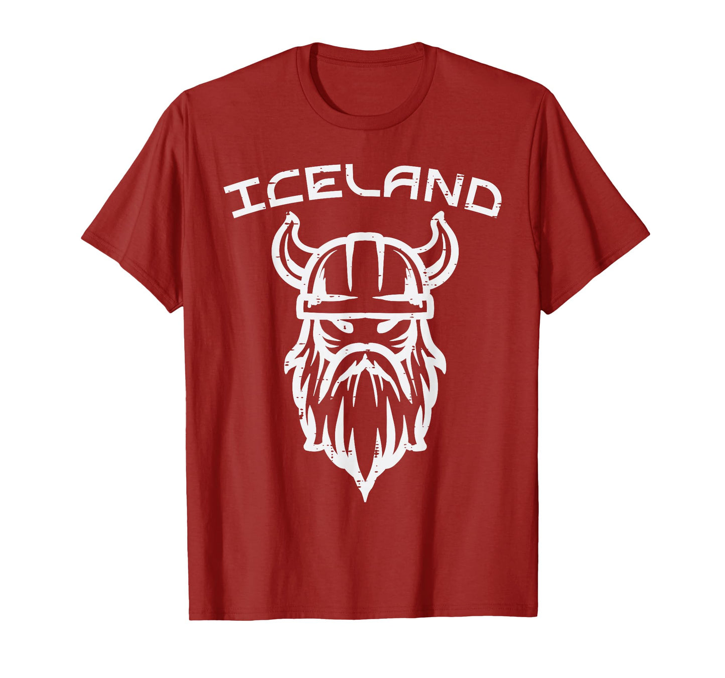 Viking Head Iceland Norse Mythology Icelandic Men Kids Women T-Shirt