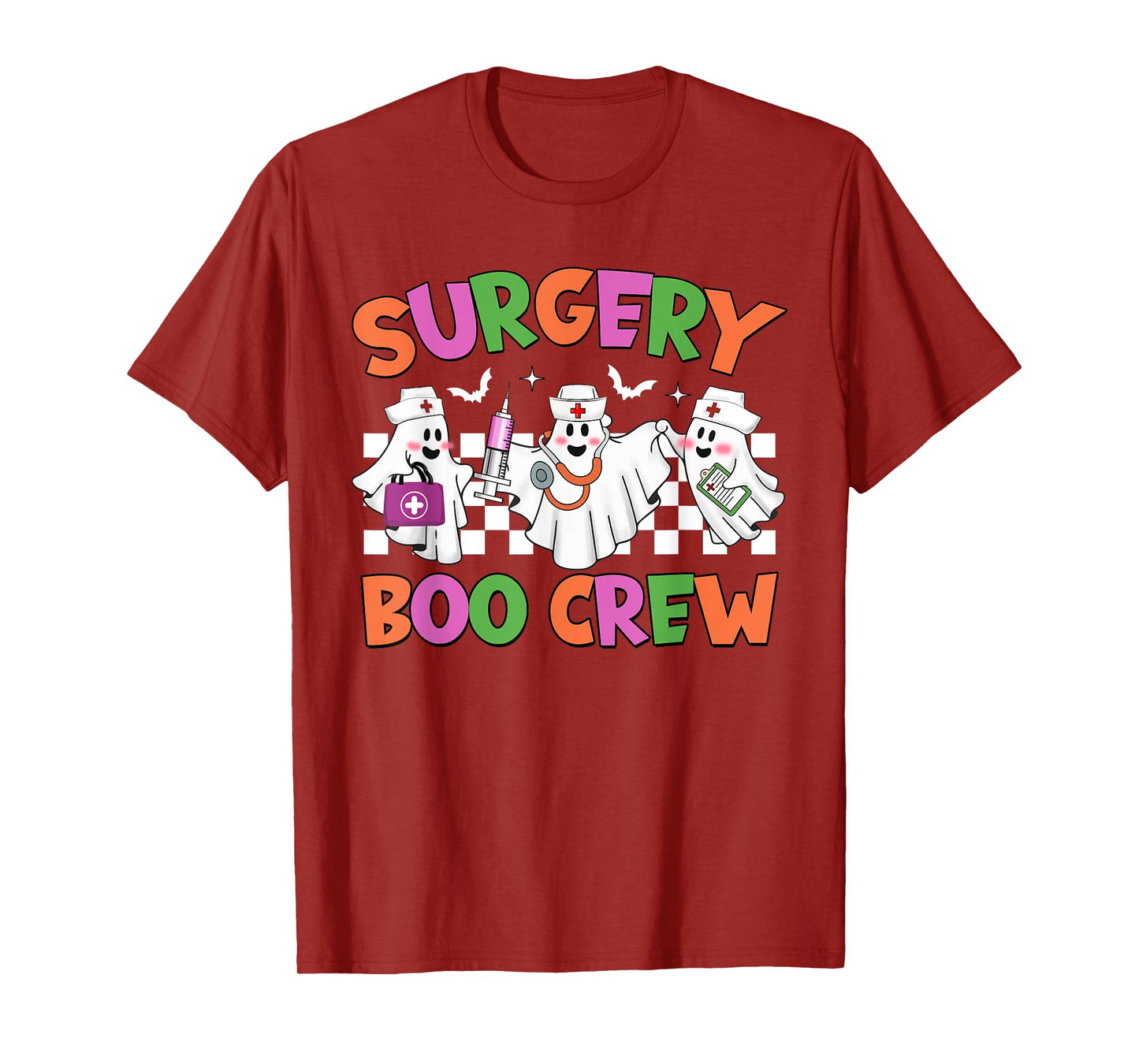 Retro Surgery Boo Crew Surgical Tech Halloween Costumes T-Shirt