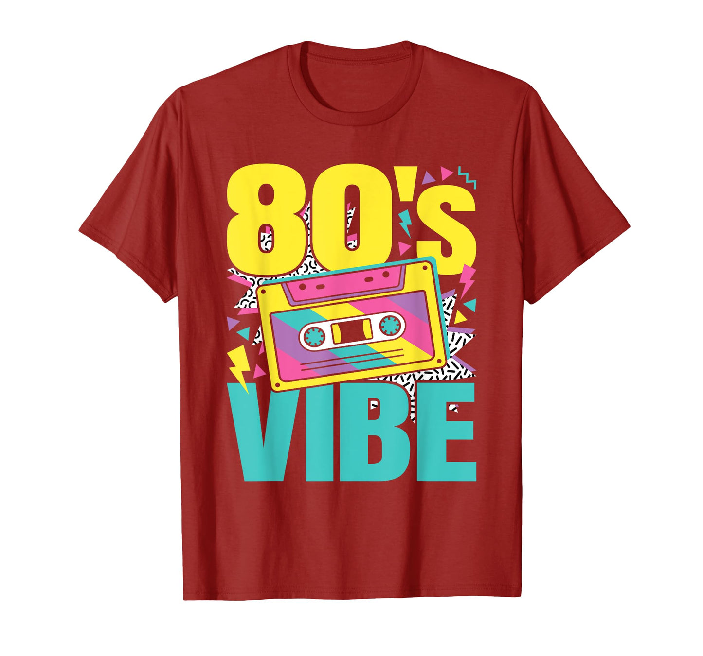 Funny 80's Vibe 80s Outfit Retro Party Men Women Kids T-Shirt