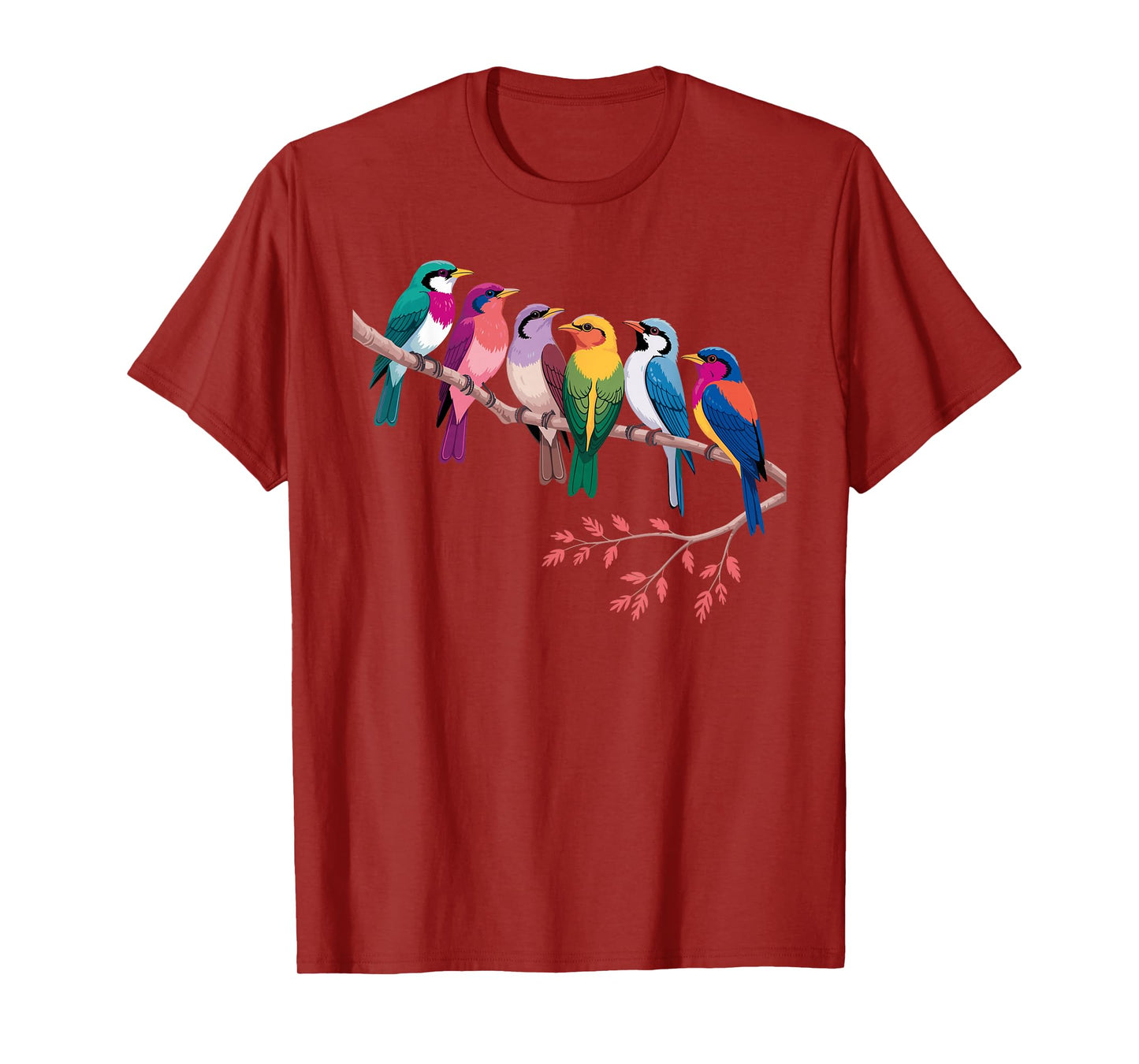 Funny Bird Art for Men Women Kids Birding Nerd Bird Watcher T-Shirt
