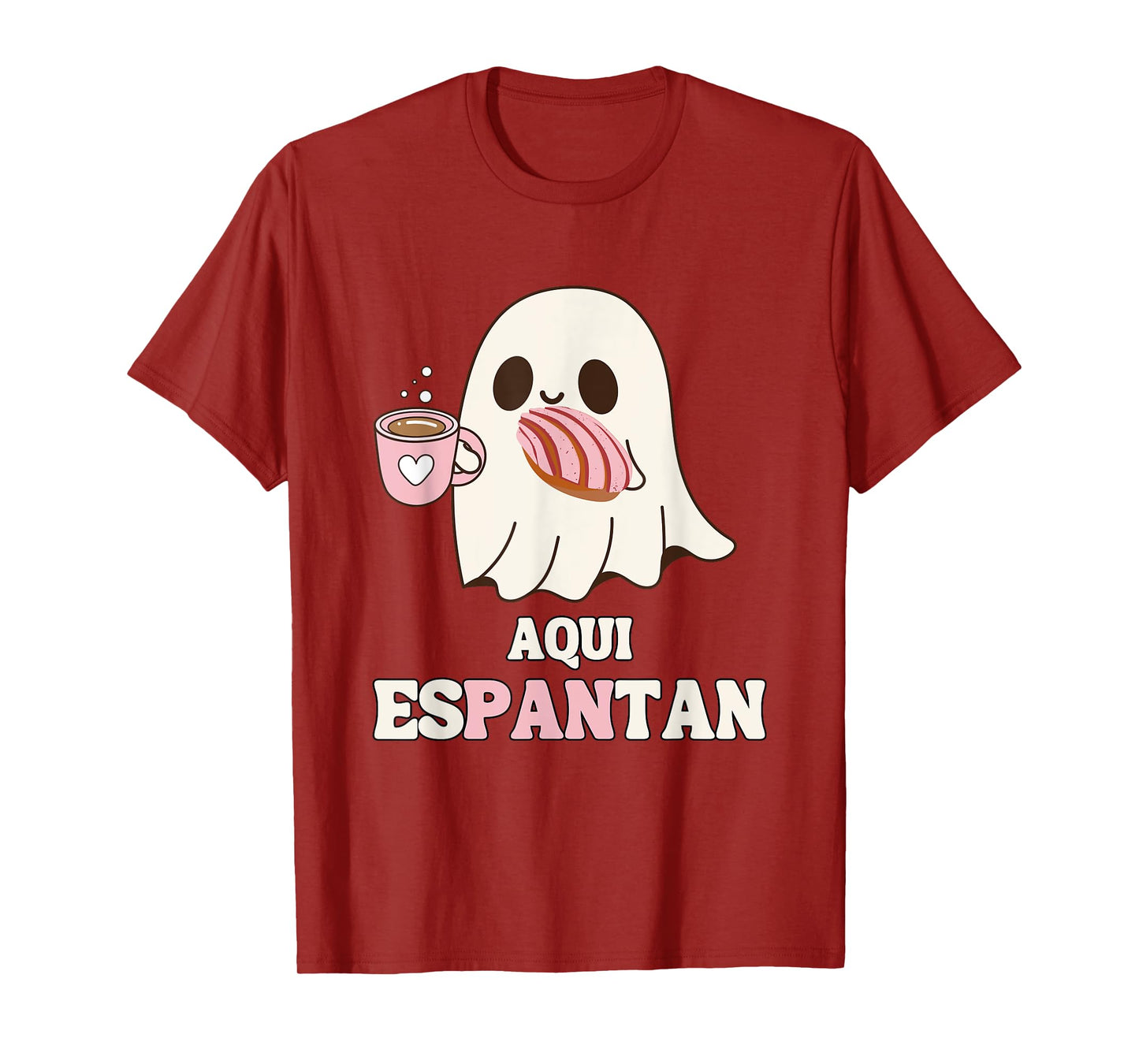 Aqui Espantan - Funny Spanish Halloween Mexican Pan Dulce T-Shirt