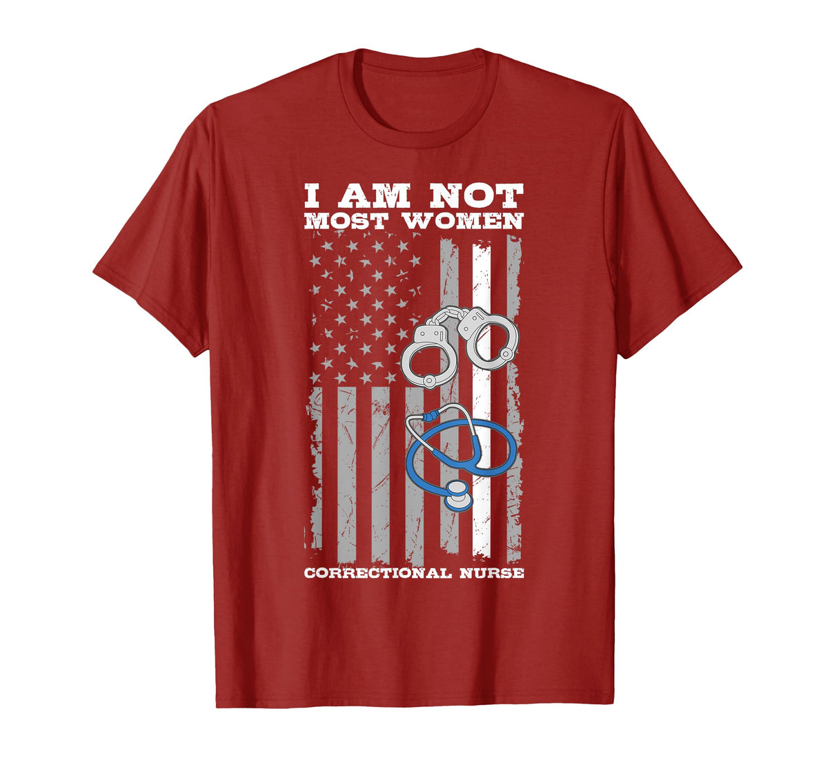 Correctional Nurse USA Flag RN Forensic Nursing 4th Of July T-Shirt