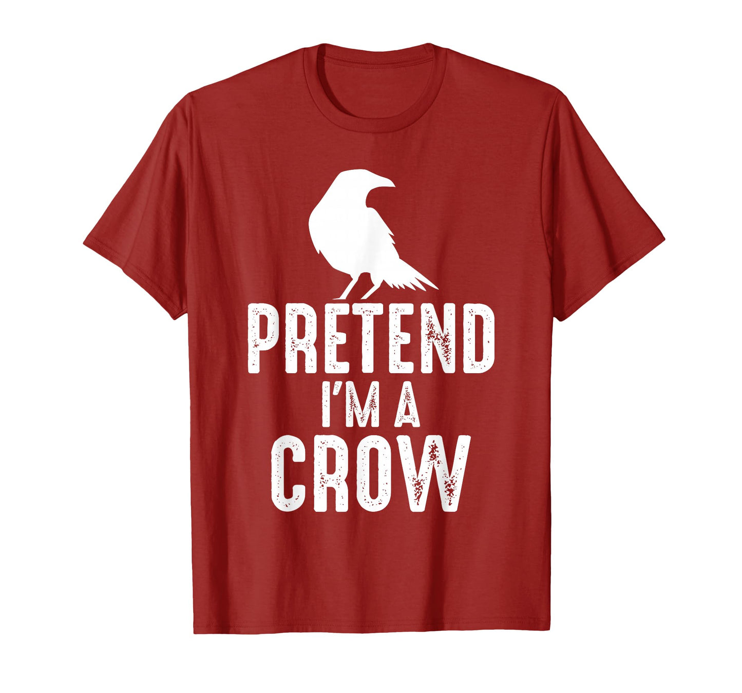 Crow Lover Gift Co. Pretend I'm a Crow Funny Lazy Halloween Easy Costume T-Shirt