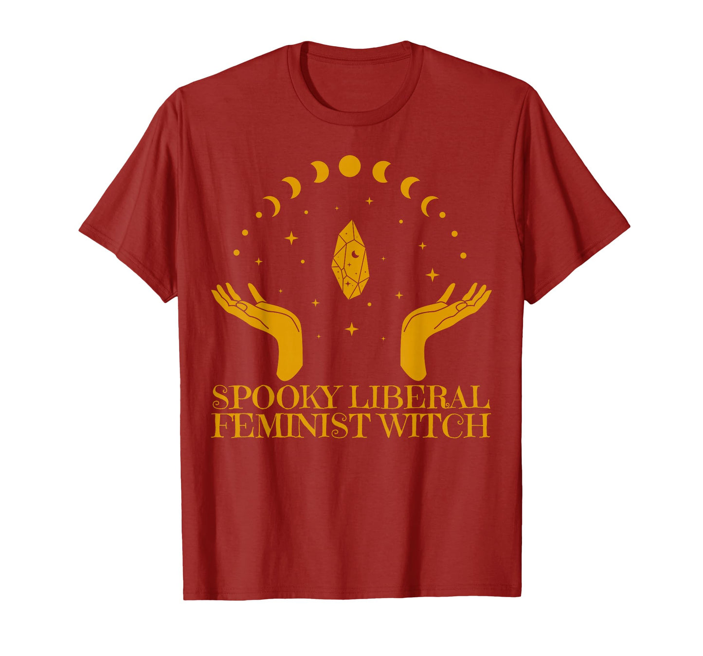 Liberal Feminist Witch Scary Halloween Witch Vibes T-Shirt