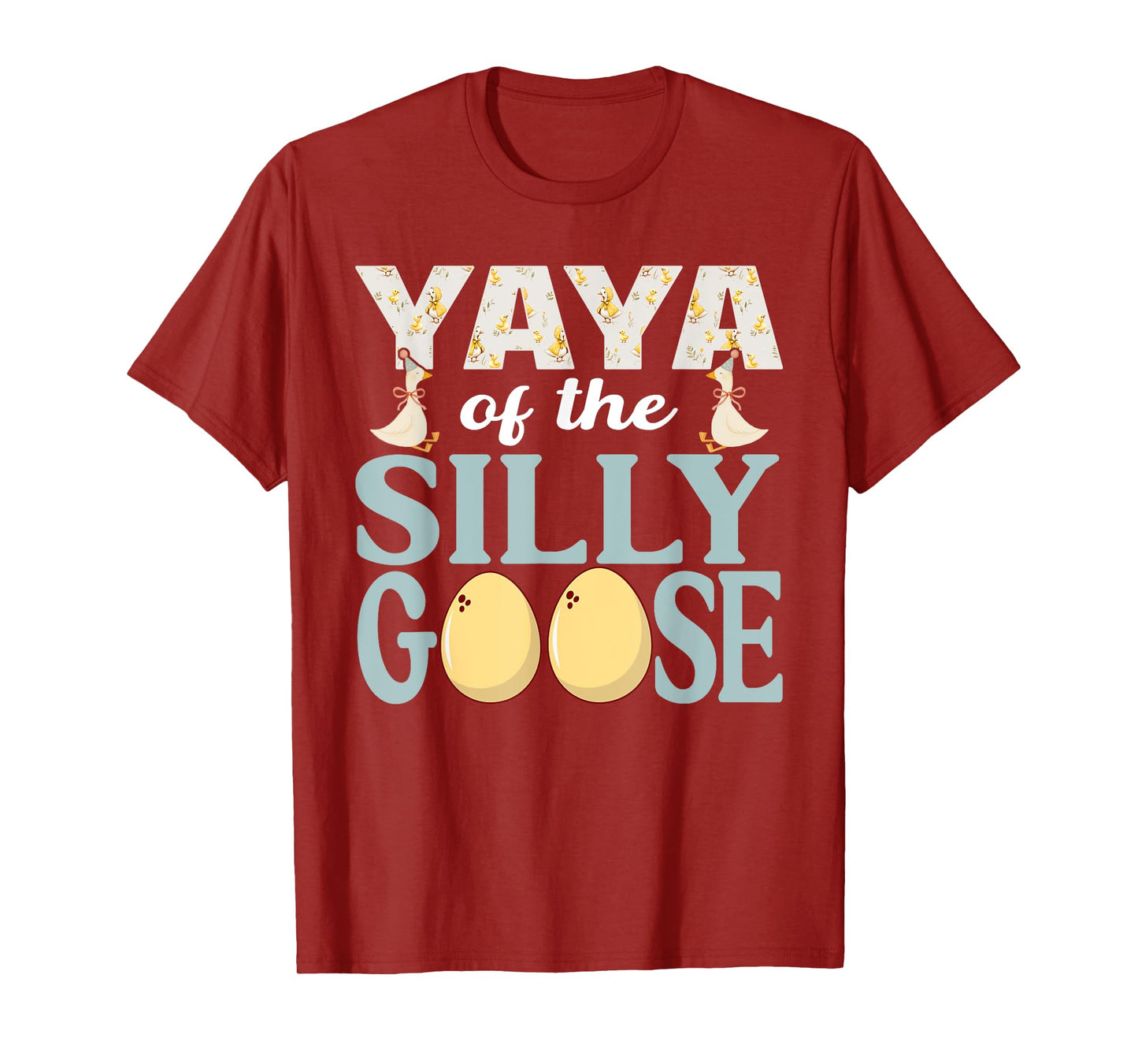 Yaya Goose On The Loose Funny Birthday Matching Family T-Shirt