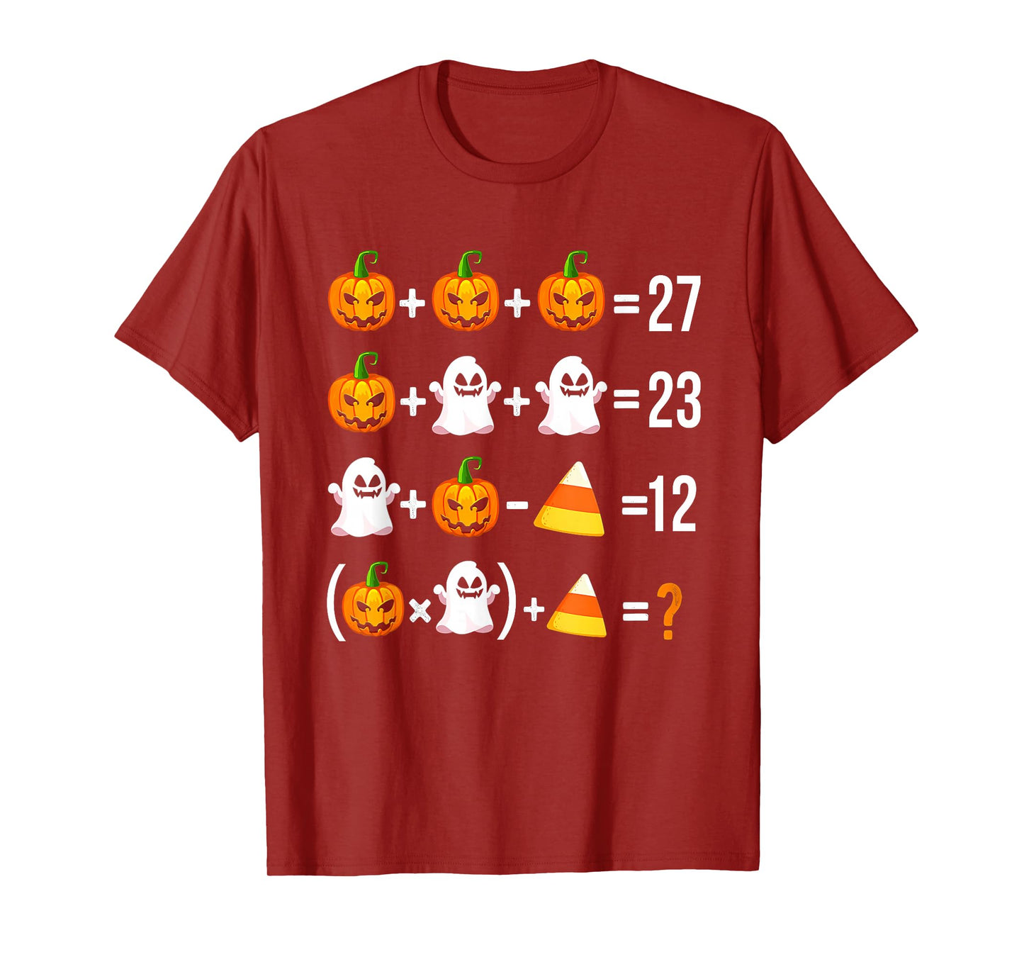 Funny 67 Meme Pumpkin Ghost Math Teacher Halloween Costume T-Shirt