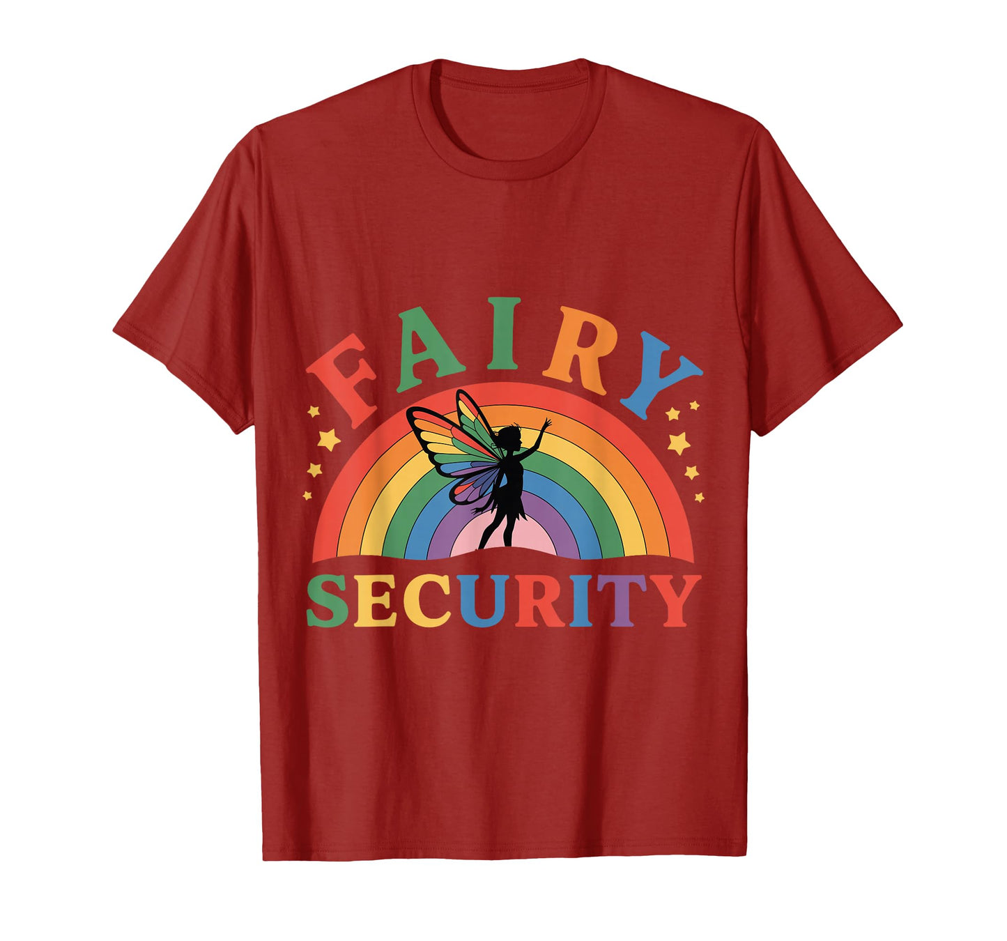 Fairy Security Birthday Halloween Rainbow Cosplay Kids Boys T-Shirt