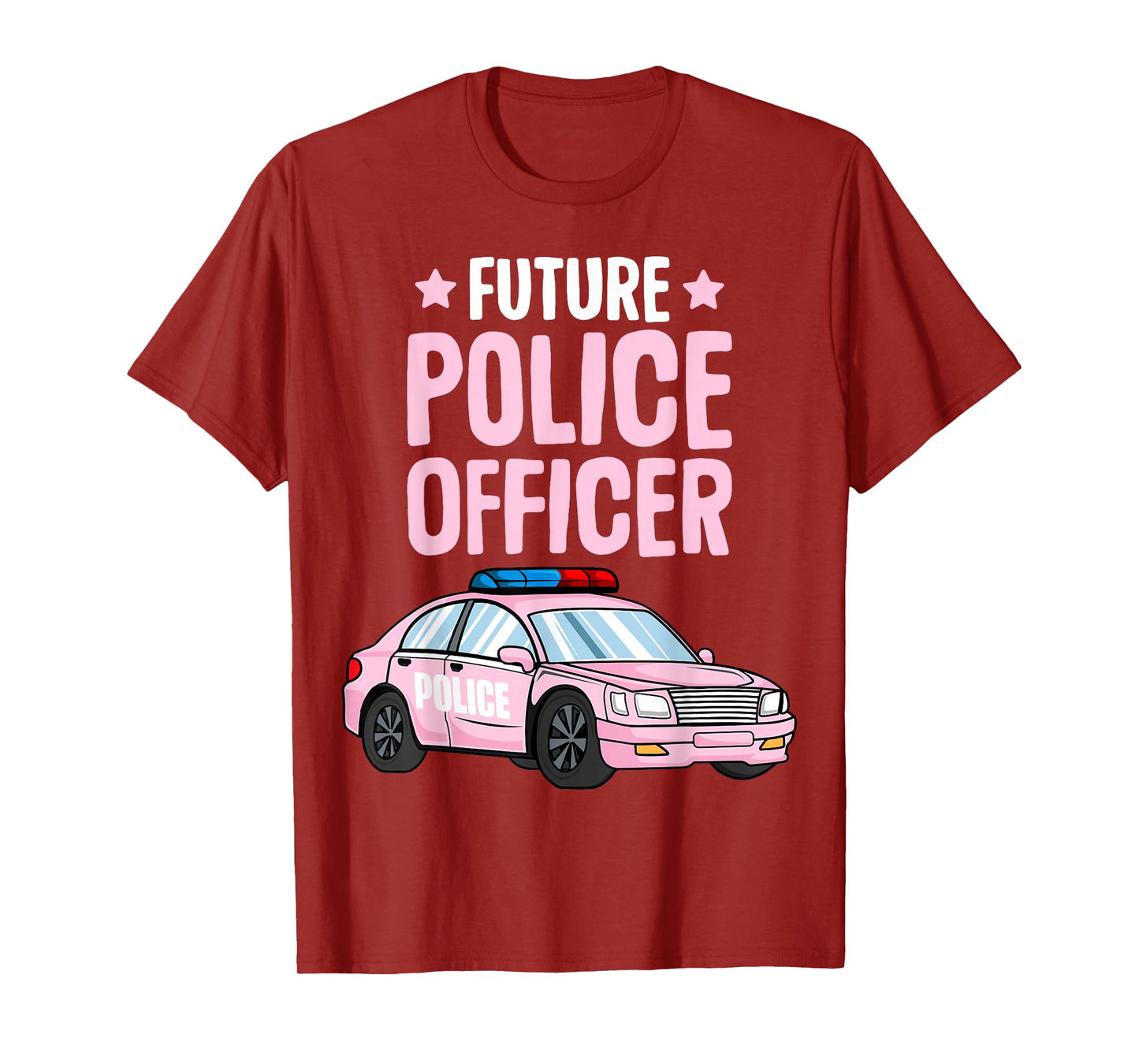 Future Police Officer Policewoman Cop Girls Kids Toddler T-Shirt