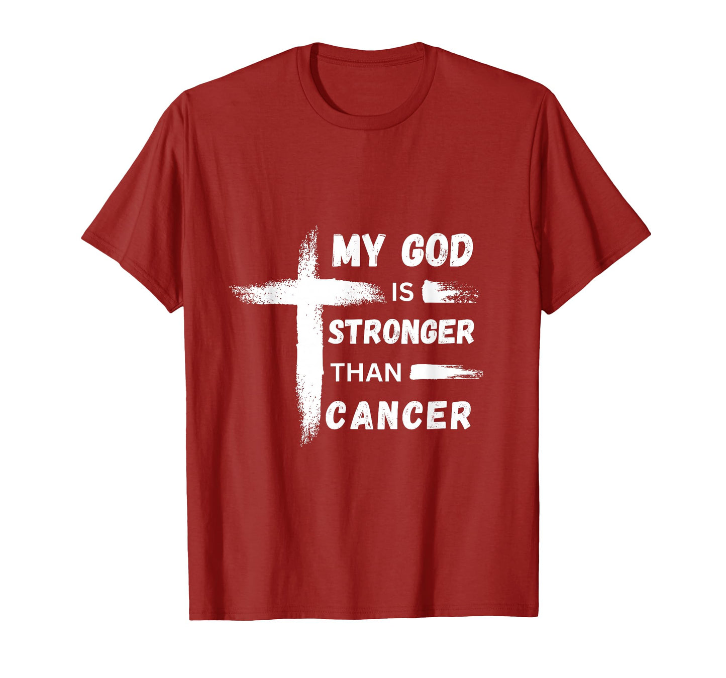 My God is Stronger than Cancer. Cancer Awareness. Christian T-Shirt