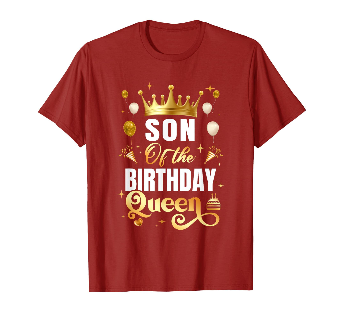 Son Of The Birthday Queen Funny Matching Birthday Party T-Shirt
